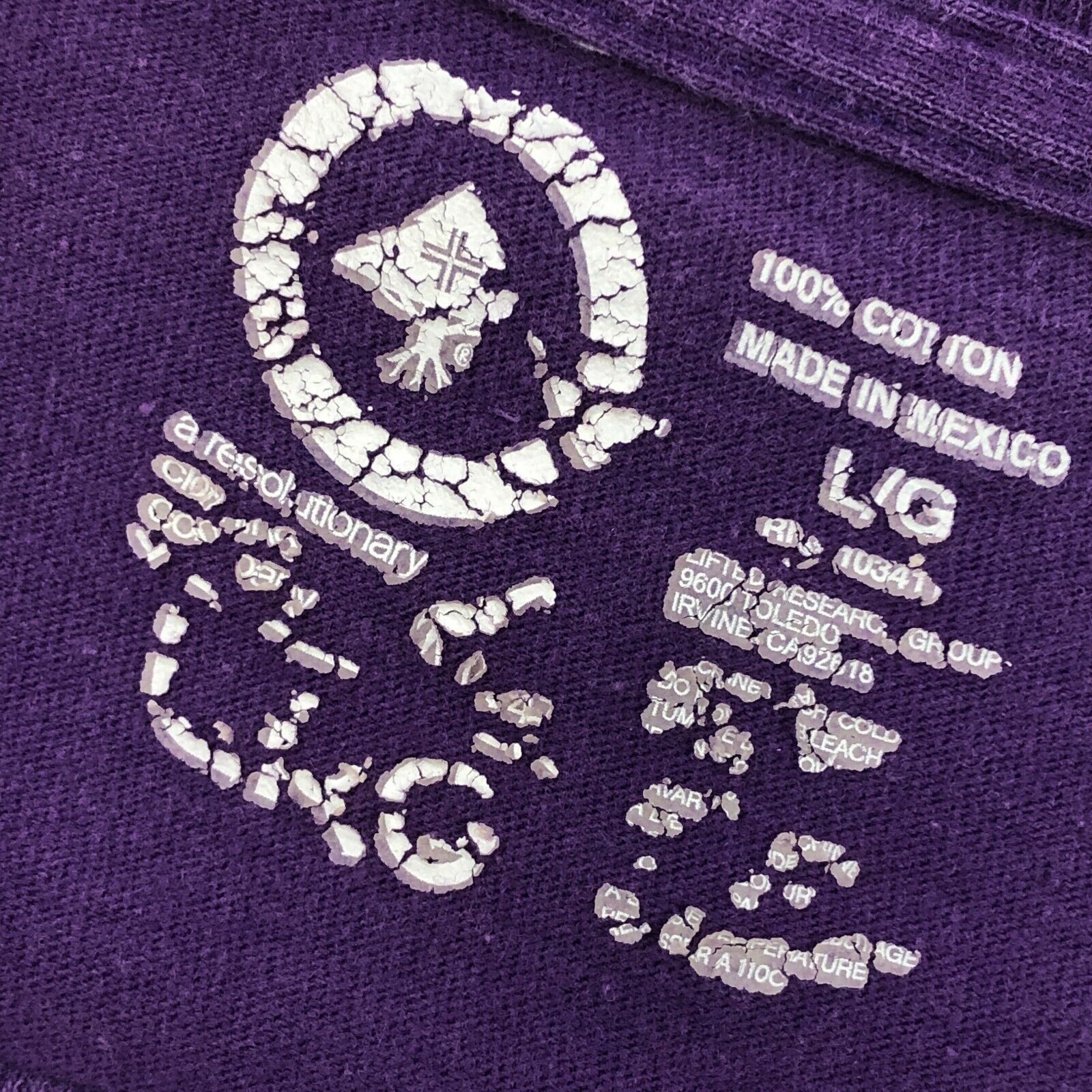 LRG LRG Unity Spell Out Logo Purple Tee T Shirt Size Large L B1 Size US L / EU 52-54 / 3 - 4 Thumbnail