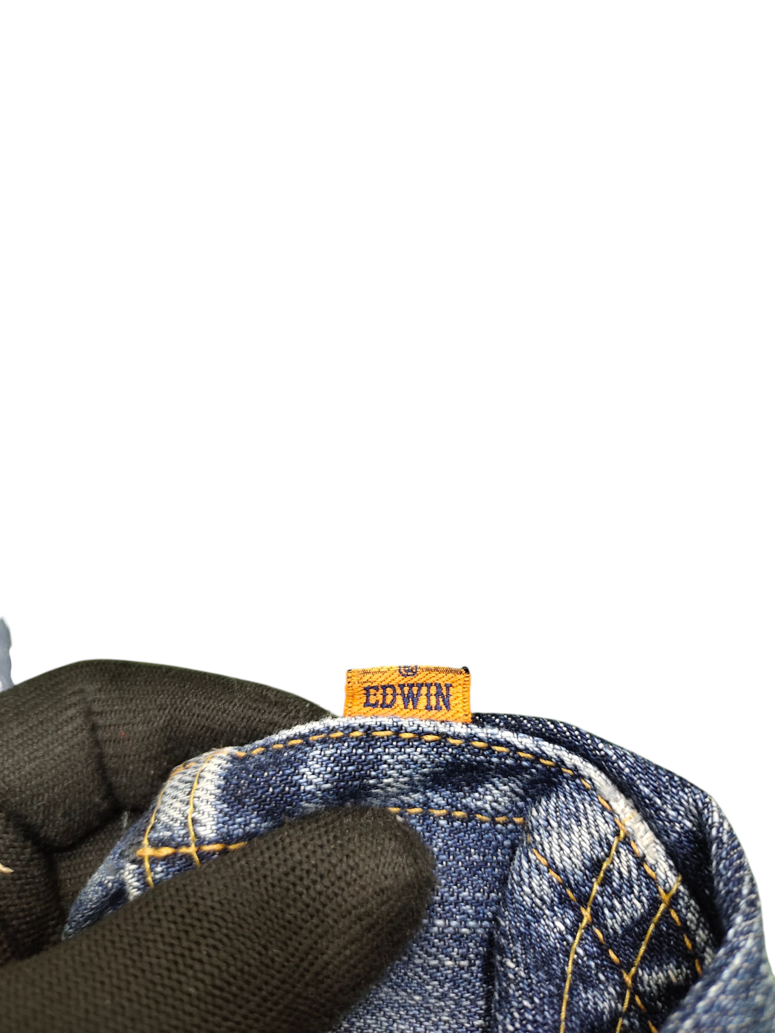 Number (N)ine × Undercover Vintage 90s Edwin 505zx Selvedge Leather Distress Denim Jean Size US 36 / EU 52 - 10 Thumbnail