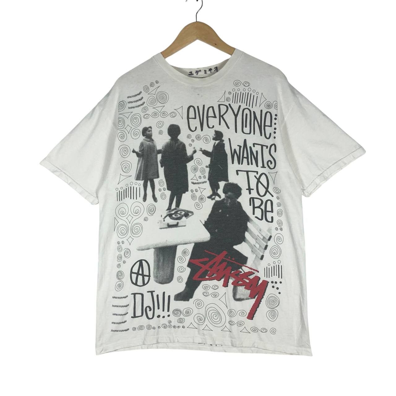 Stussy Vintage "Stussy" Everyone Want To Be DJ Men T-Shirt Size US L / EU 52-54 / 3 - 1 Thumbnail