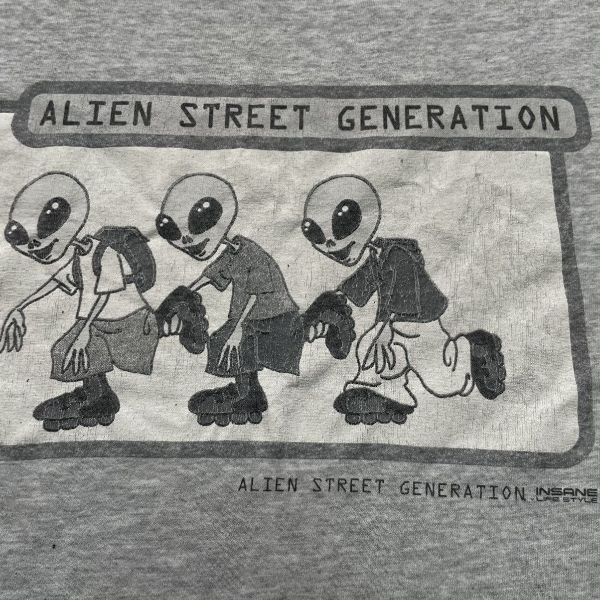 Vintage Vintage 90s Alien Street Generation Graphic Tee Streetwear X Size US XL / EU 56 / 4 - 4 Thumbnail