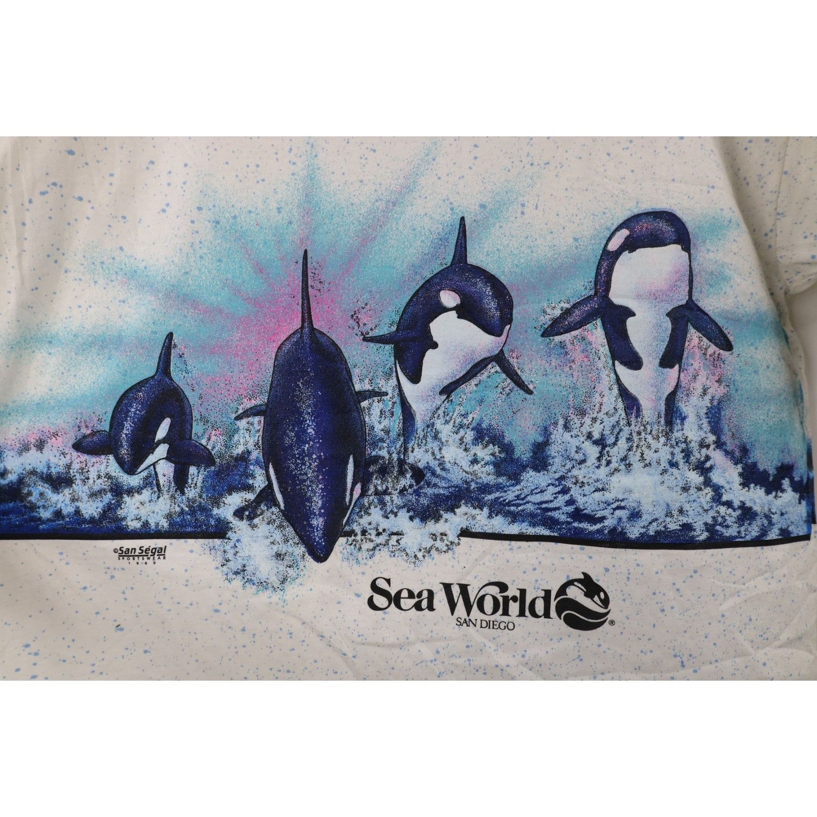 Vintage Deadstock Vintage 80s Sea World All Over Print T-Shirt Size US XL / EU 56 / 4 - 4 Thumbnail