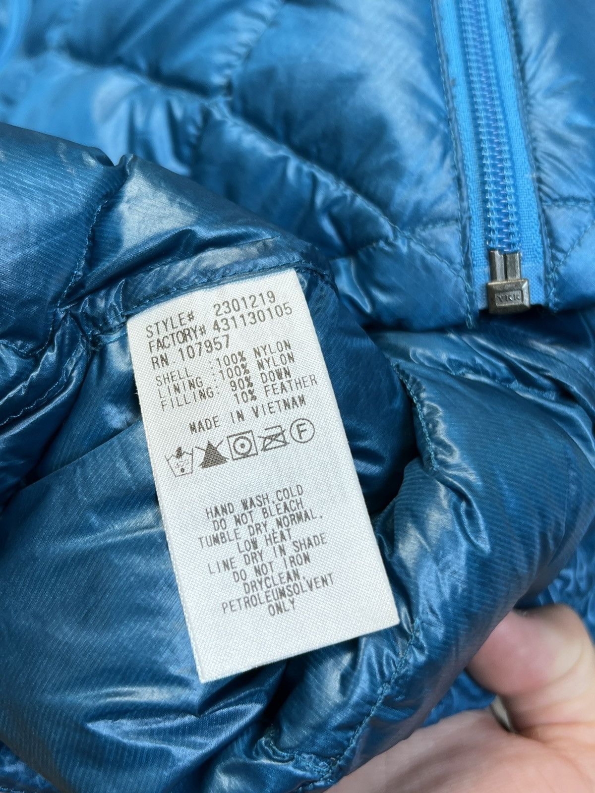 Japanese Brand × Montbell Montbell Quilted Full Zip Puffer Blue Vest Jakcet Size L / US 10 / IT 46 - 10 Thumbnail