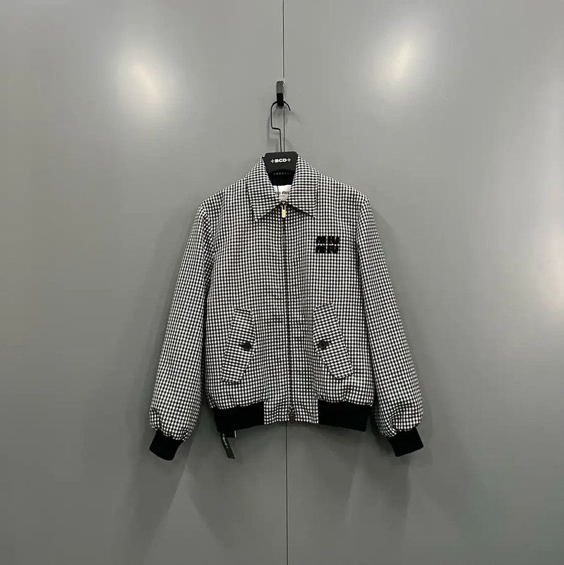Miu Miu Miu Miu Gray Cotton Women's Jacket 0089 Size ONE SIZE - 1 Thumbnail