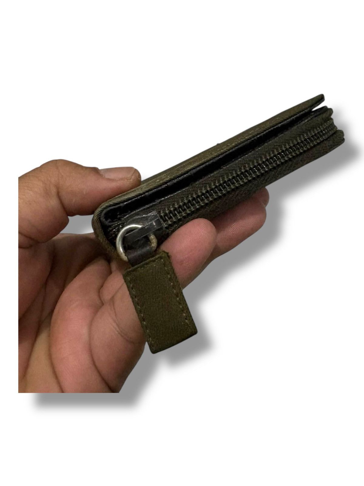 Prada Prada Olive Nylon Zip Wallet Size ONE SIZE - 13 Thumbnail
