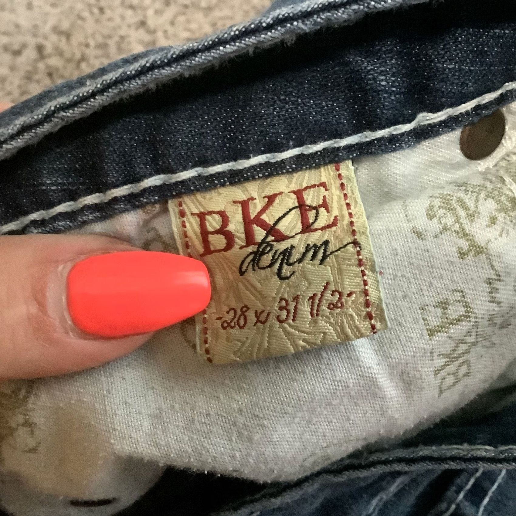 Vintage BKE Buckle Stella Jean Shorts Women 28 Blue Distressed Thick Stitch Stretch Denim Short Stella Size 28" / US 6 / IT 42 - 6 Thumbnail