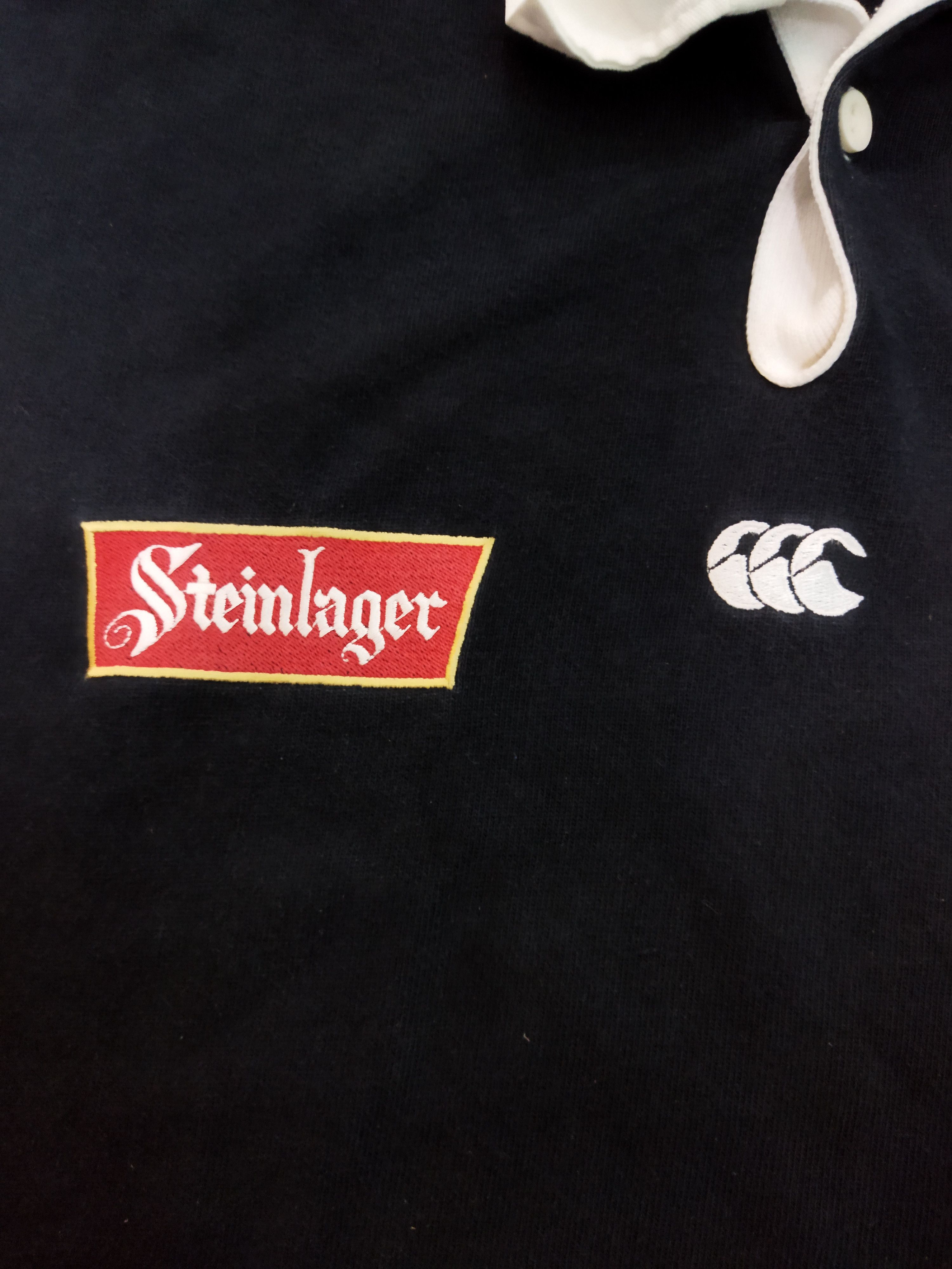 All Blacks × Canterbury of New Zealand Vintage 1994 Canterbury All Blacks Steinlager Jersey Size US S / EU 44-46 / 1 - 3 Thumbnail