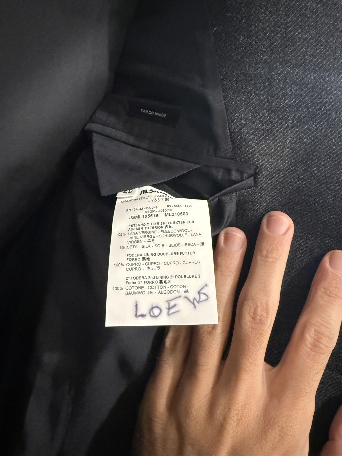 Jil Sander Jil Sander Tailor made coat 48 Size US M / EU 48-50 / 2 - 3 Thumbnail