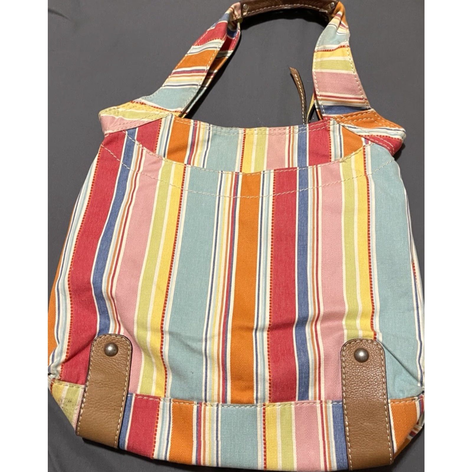 Fossil FOSSIL Original Brand Canvas Crossbody Bag Women Medium Multicolor Floral Organizer Adjustable Strap - Travel Purse Size ONE SIZE - 2 Thumbnail