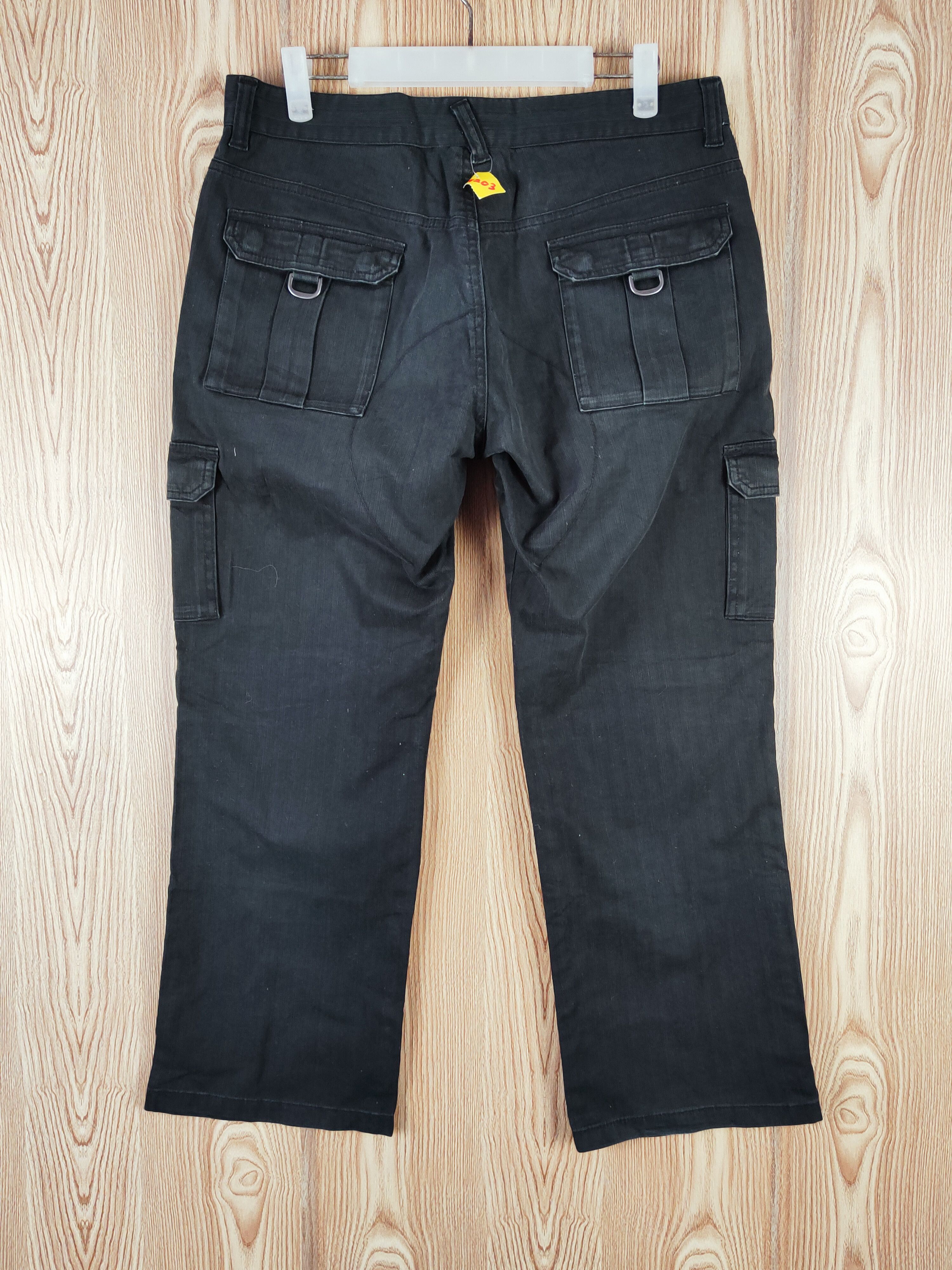 Pazzo Denim Store Black Multipocket Cargo Pants #W203