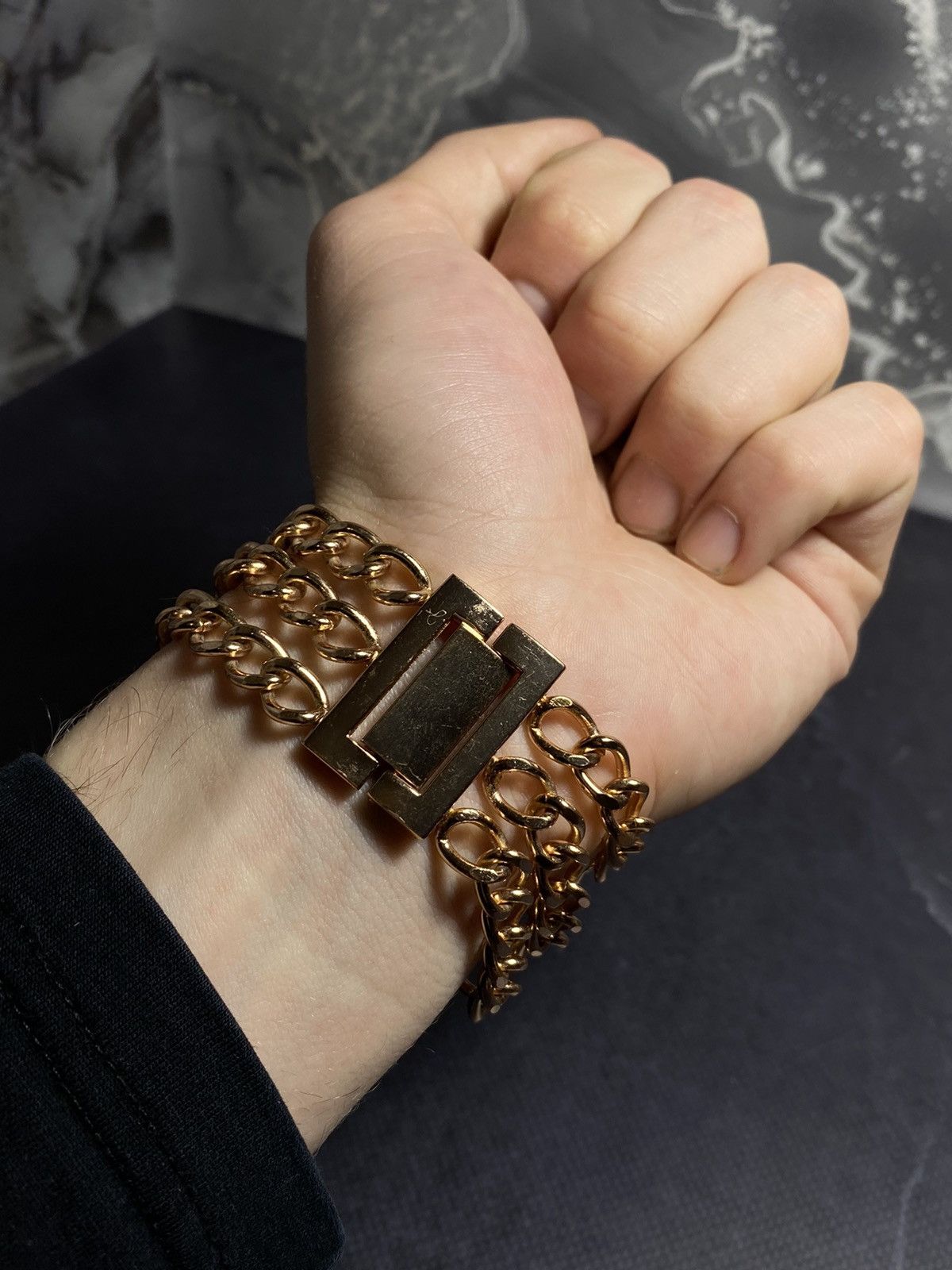 Jewelry Vintage M&C Gold Plated Watch with Crystal Details✨ Size ONE SIZE - 5 Thumbnail