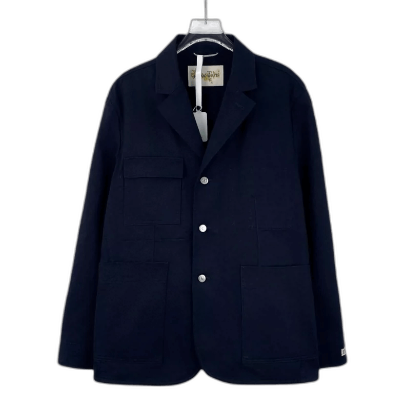 Dior Dior x Denim Tears Navy Cotton Blazer-2505 Size S / US 4 / IT 40 - 1 Thumbnail