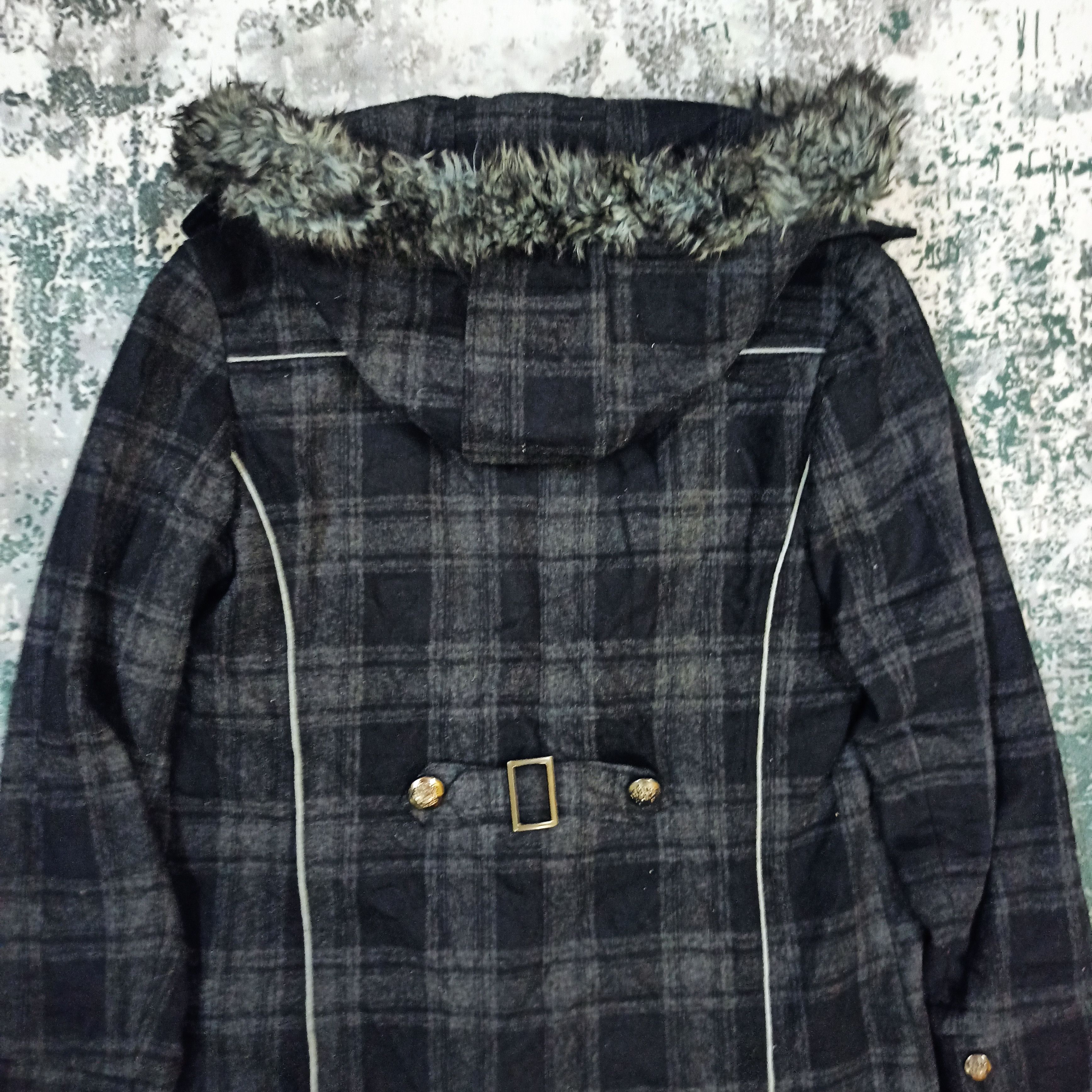 If Six Was Nine P-Coat Long Wool Unique Gothic Punk Melton Double-Breasted Size US XXL / EU 58 / 5 - 12 Thumbnail