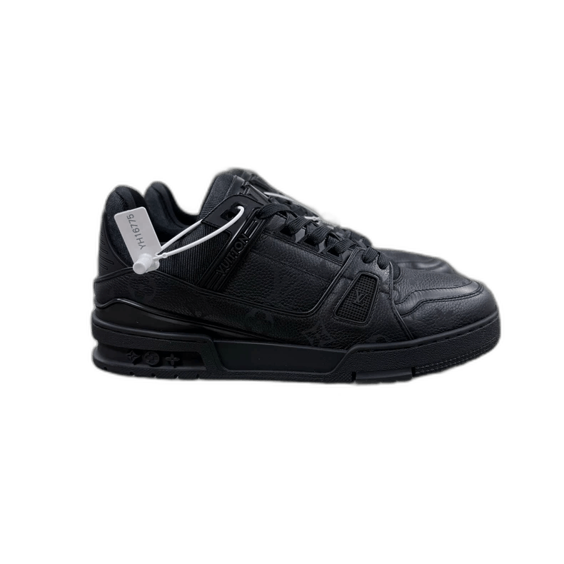Louis Vuitton LOUIS VUITTON LV TRAINER Black Sneakers UK8.5 Size US 9.5 / EU 42-43 - 1 Thumbnail