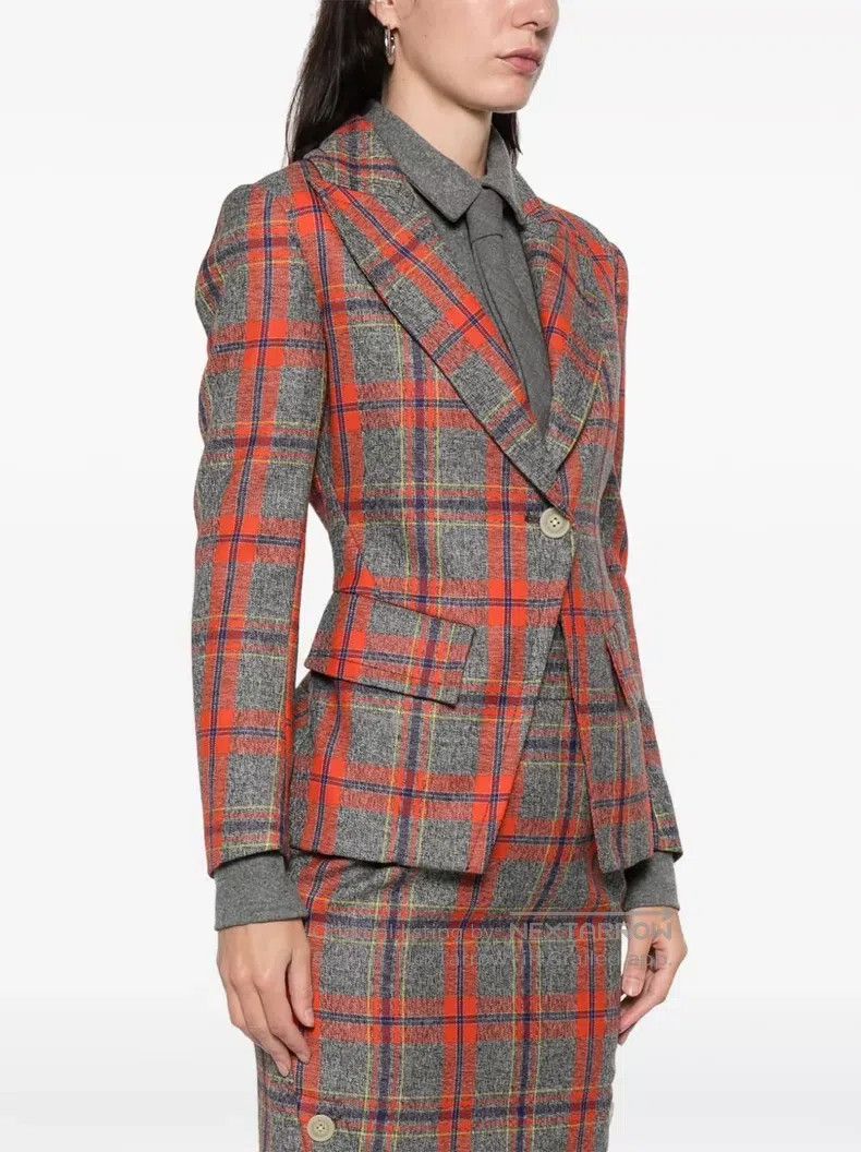 Vivienne Westwood Vivienne Westwood Plaid Tailored Jacket Size S / US 4 / IT 40 - 3 Thumbnail