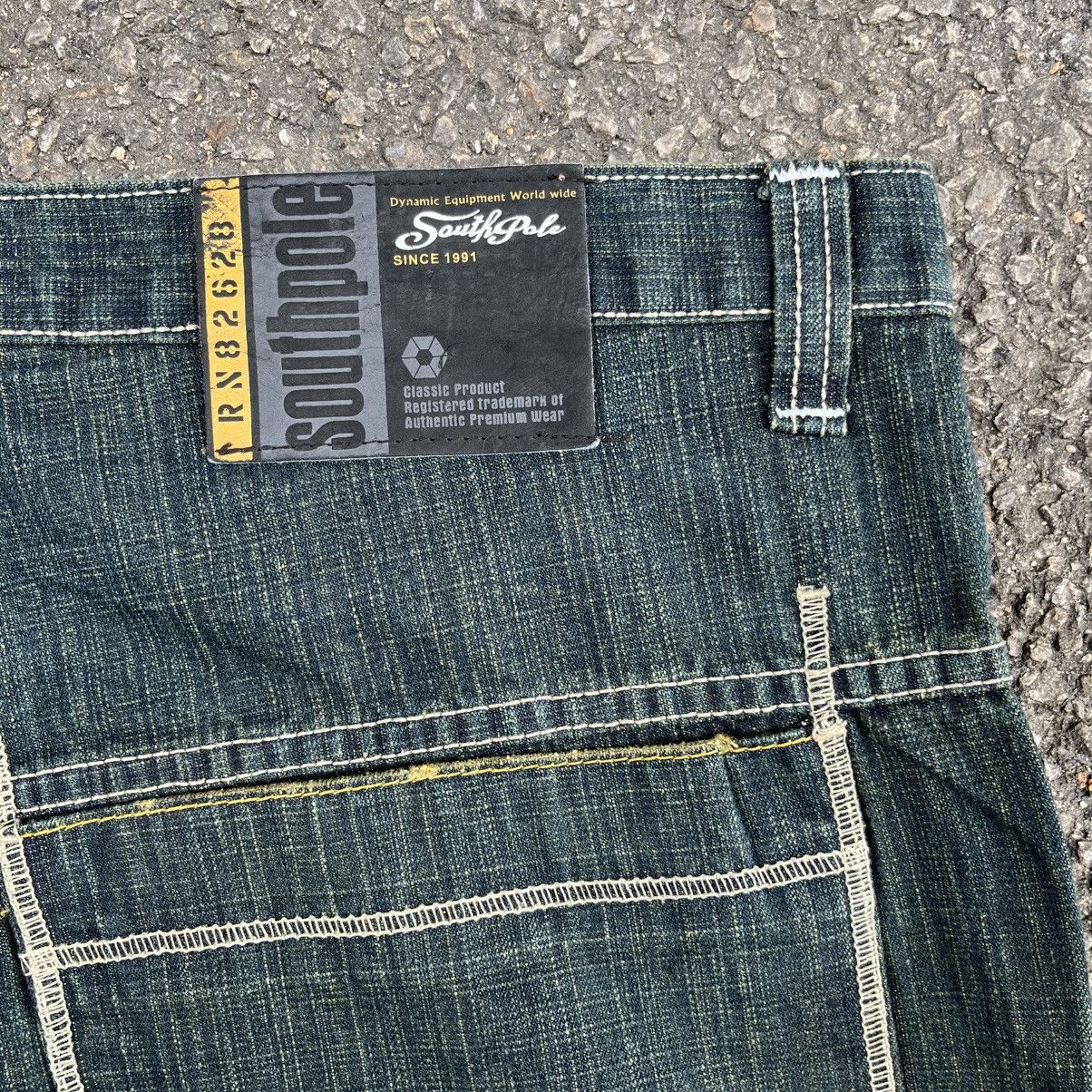 Southpole Crazy‼️Y2K Southpole Faded Denim Baggy Jeans Skater Dogtown Size US 42 / EU 58 - 12 Thumbnail