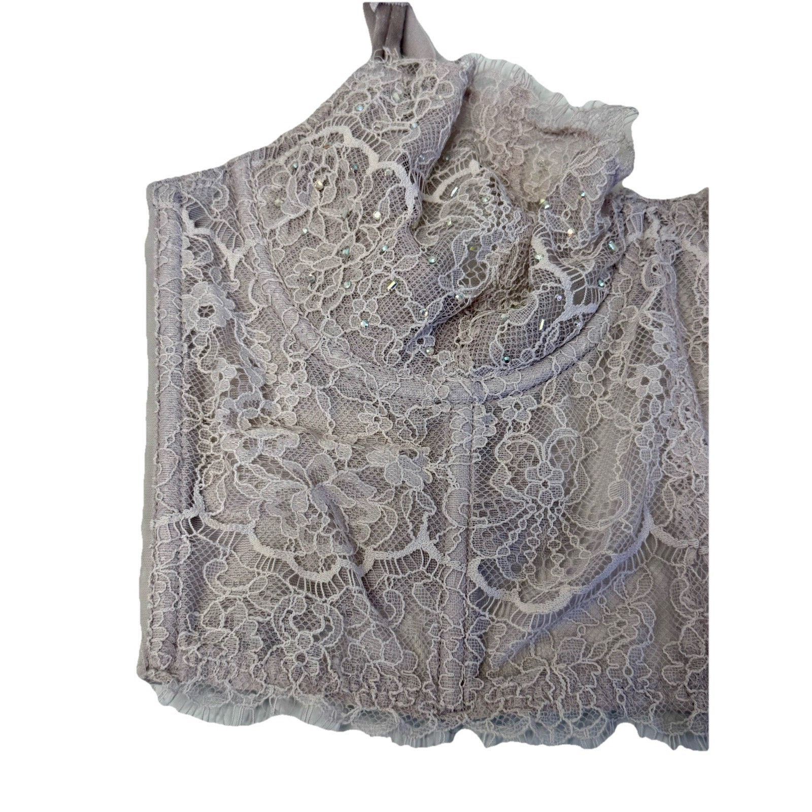 Victoria's Secret VICTORIA’S SECRET Dream Angels Lace Corset Crop Top Bralette Size S / US 4 / IT 40 - 3 Thumbnail