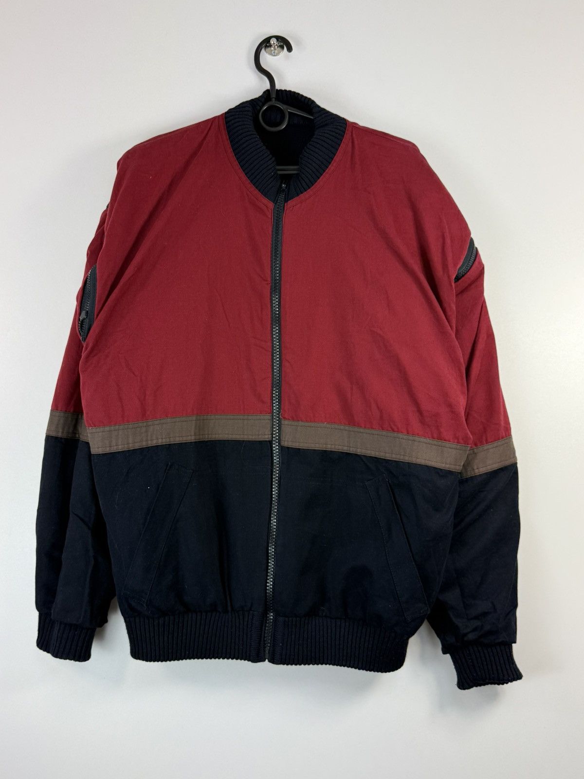 Paul & Shark Paul&Shark big logo British flag reversible wool bomber Size US L / EU 52-54 / 3 - 6 Thumbnail