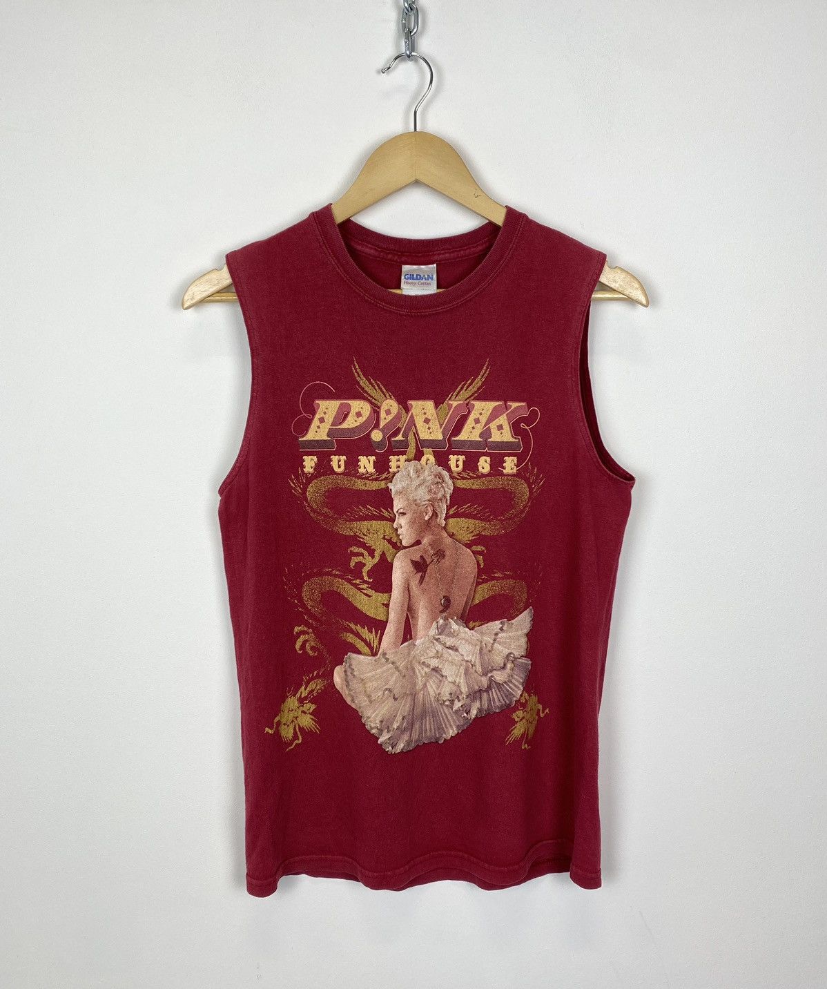 Other Vintage Pink Fun House Rock Band Tour Tank Top Sleeveless Size US S / EU 44-46 / 1 - 1 Thumbnail