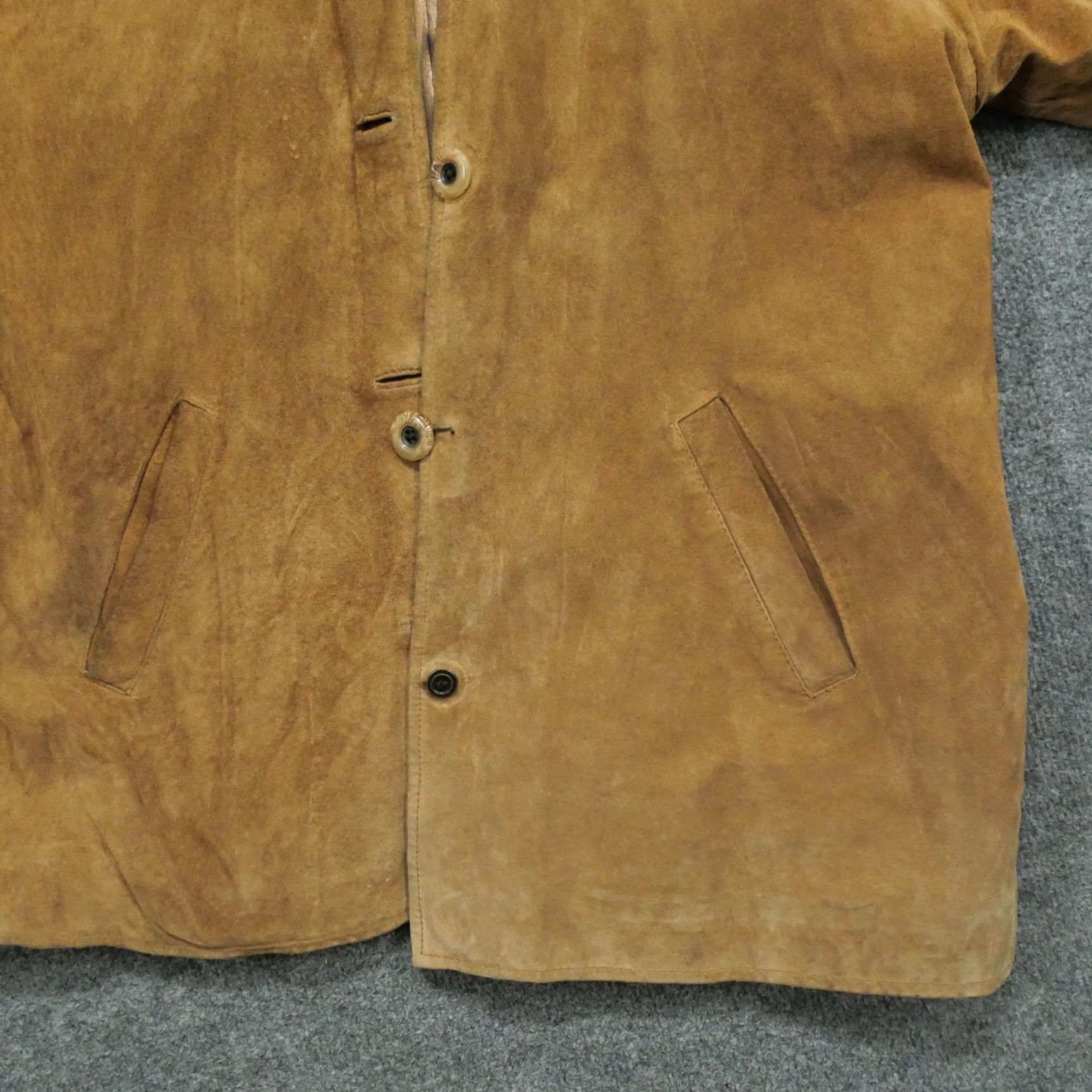 Jim Thompson VINTAGE Norm Thompson Suede Jacket Womens Medium Brown Coat Size M / US 6-8 / IT 42-44 - 6 Thumbnail