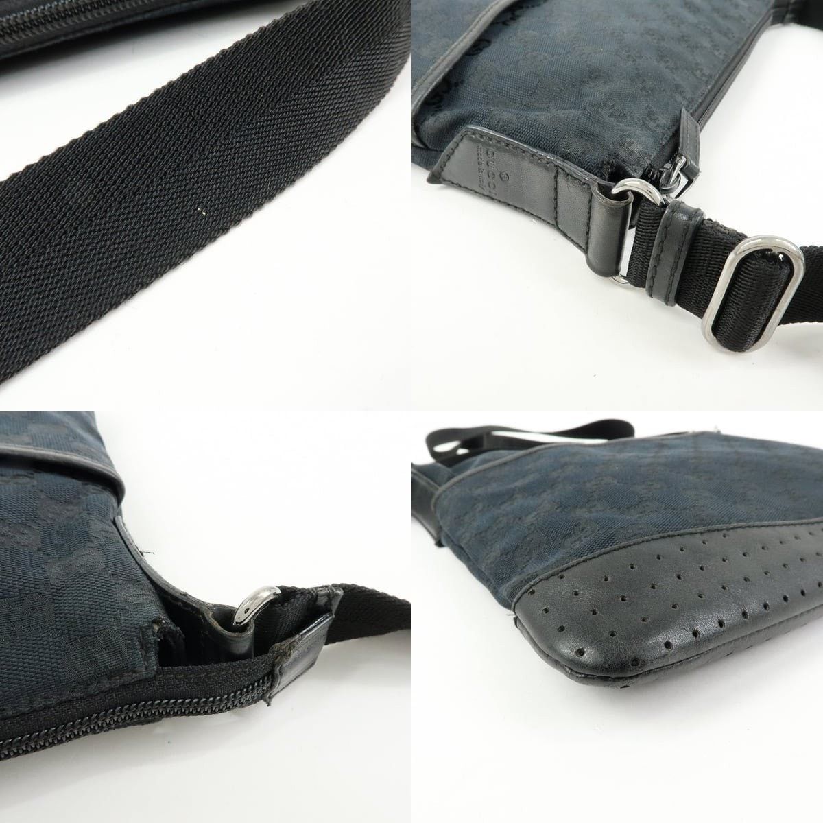 Gucci Gucci GG Canvas Messenger Crossbody Bag Black Size ONE SIZE - 4 Thumbnail