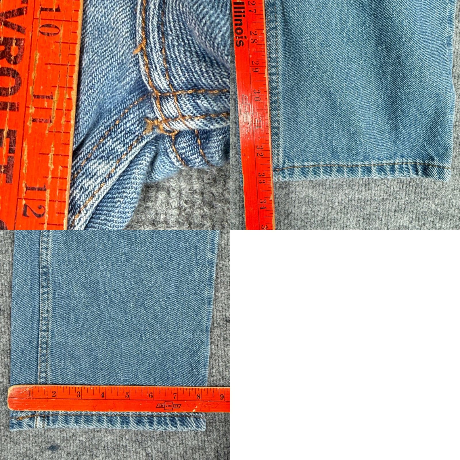 Levi's Levi's 505 Regular Fit Straight Jeans 34x34 Blue Denim Mens Jeans Straight Leg 34 Inseam Regular Fit Vintage No Size US 34 / EU 50 - 9 Thumbnail