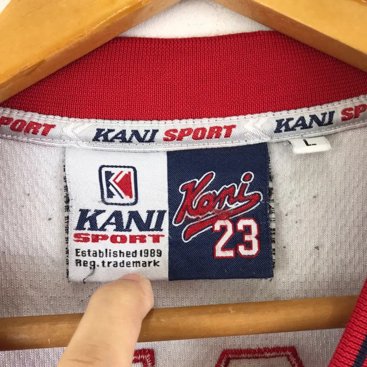 Karl Kani Vtg KARL KANI Jordan 23 Basketball Hip Hop Rap Jersey Size US L / EU 52-54 / 3 - 5 Thumbnail