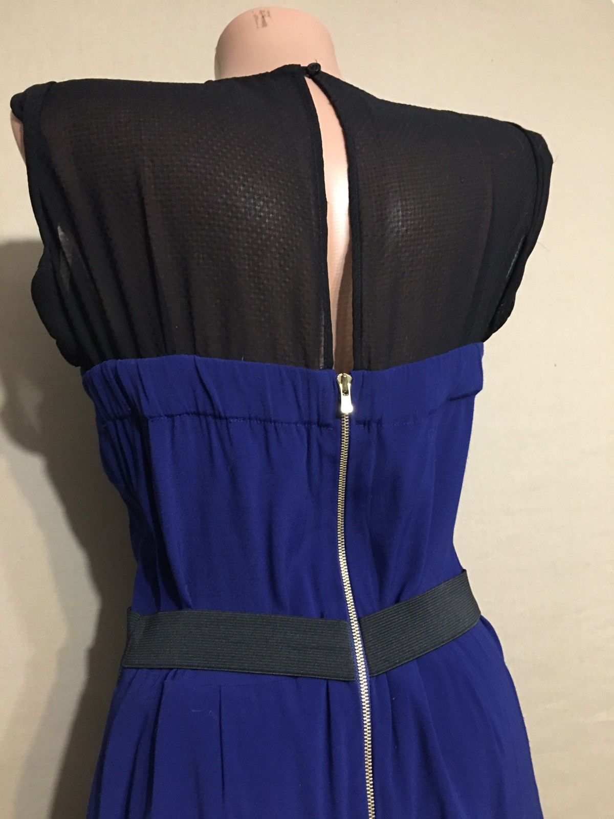 Sandro Sandro Paris Blue Designer Midi Dress Size 1 Size S / US 4 / IT 40 - 7 Thumbnail