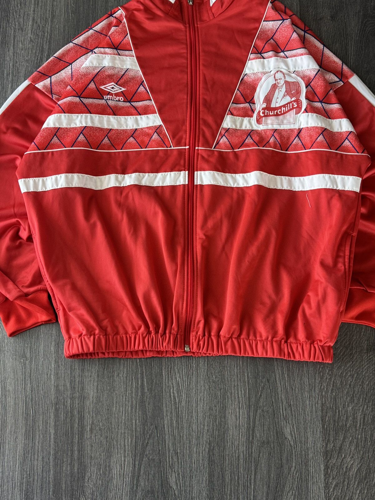 Umbro 80-90s Umbro Churchill’s Custom Jacket Size US XXL / EU 58 / 5 - 5 Thumbnail