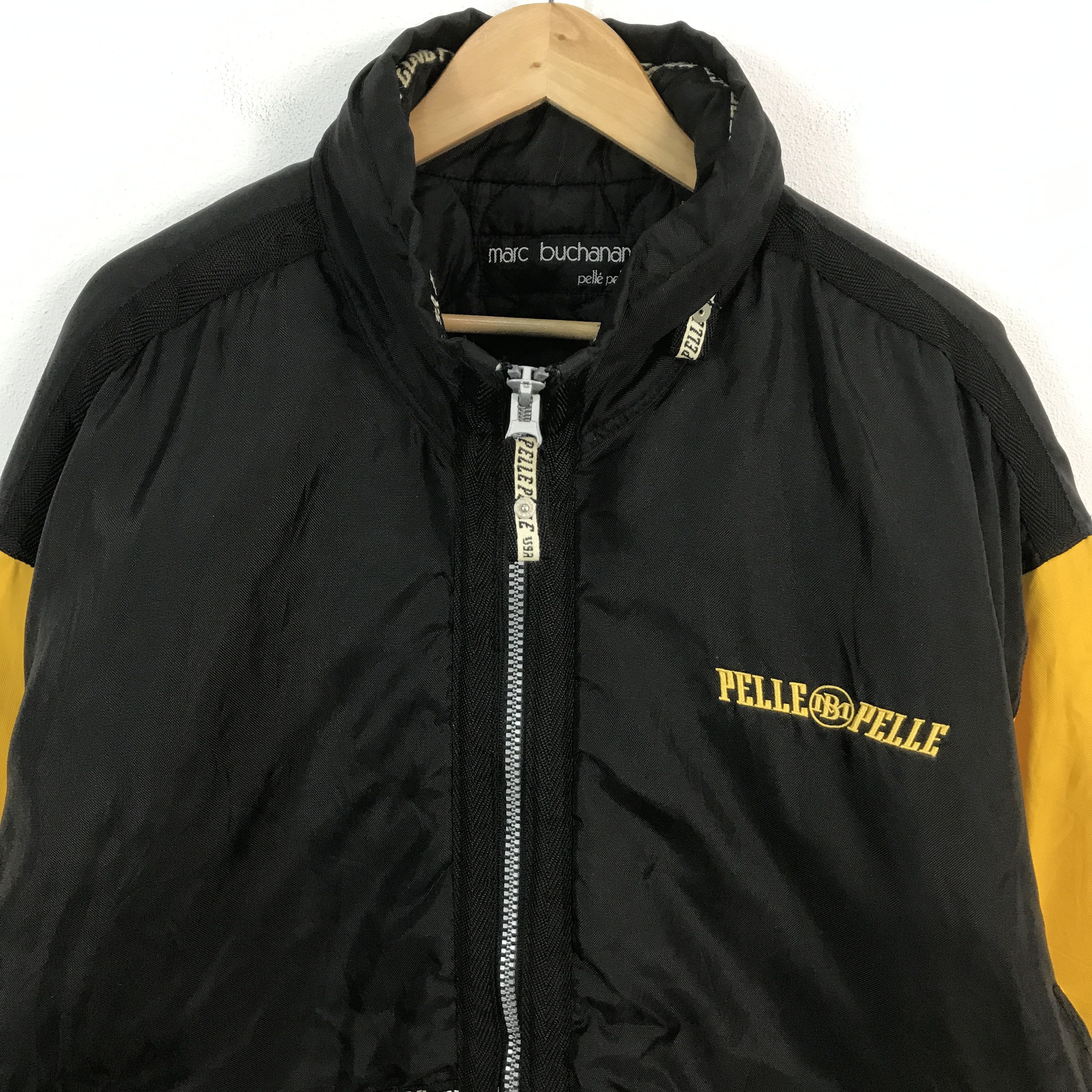 Japanese Brand × Pelle Pelle × Vintage Vintage Pelle Pelle Big Logo Quited jacket Size US L / EU 52-54 / 3 - 3 Thumbnail