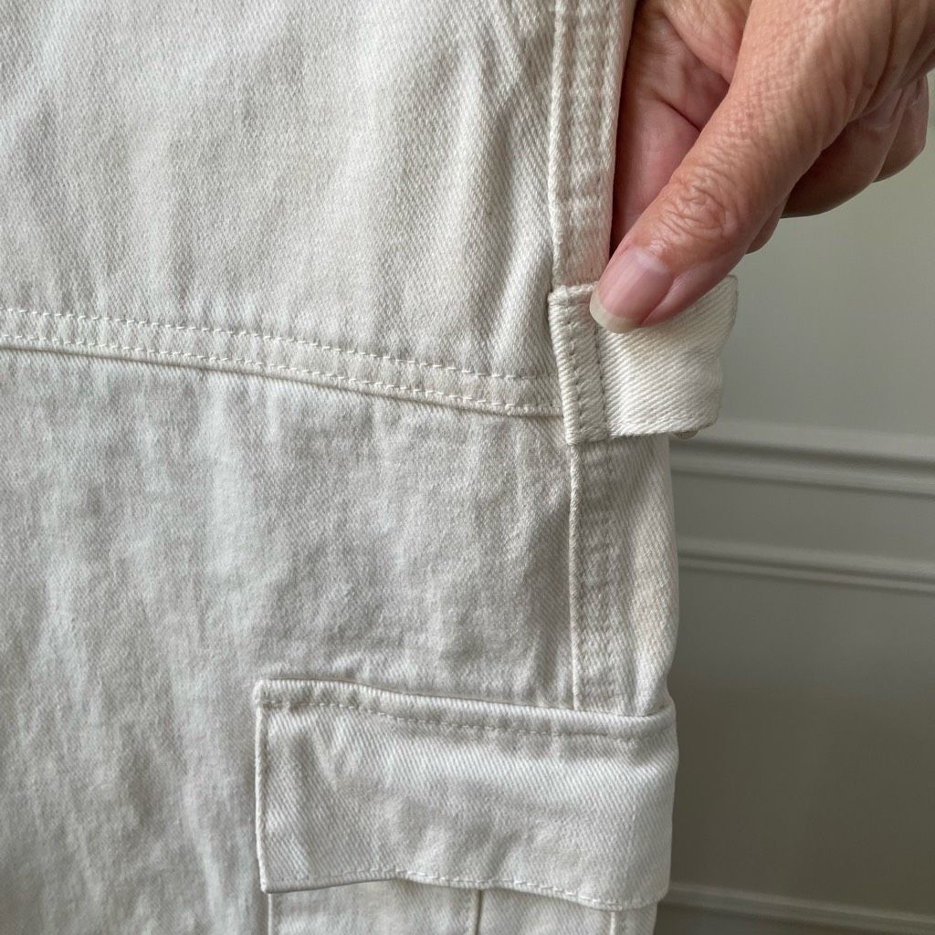 Pacsun PacSun White Cargo Dad Jeans $60 28 Size 28" / US 6 / IT 42 - 3 Thumbnail