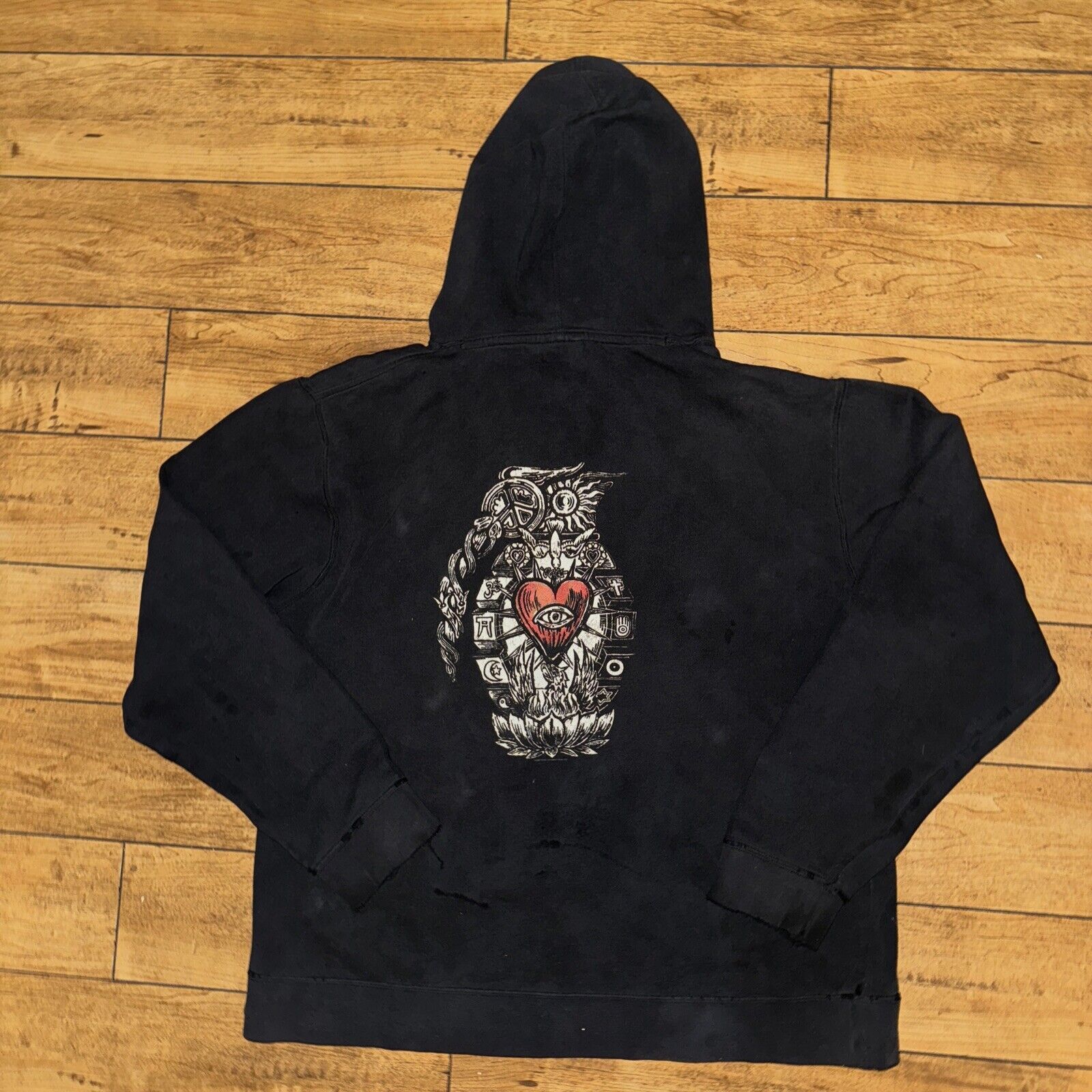 Vintage Vintage Incubus Hoodie Black XL 22x25 Distressed Size US XL / EU 56 / 4 - 6 Thumbnail