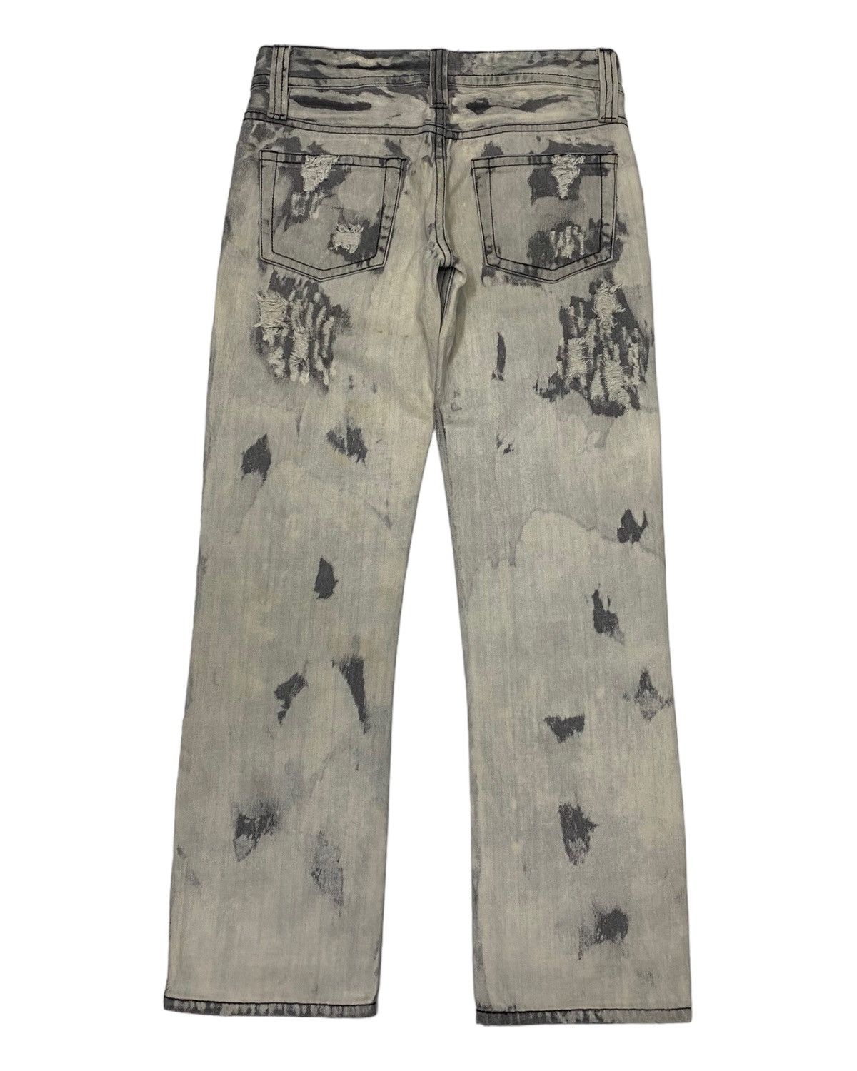 If Six Was Nine × Le Grande Bleu (L.G.B.) 🔥RARE CALM DISTRESSED DENIM JEANS TORNADO MART STYLE Size US 30 / EU 46 - 3 Thumbnail