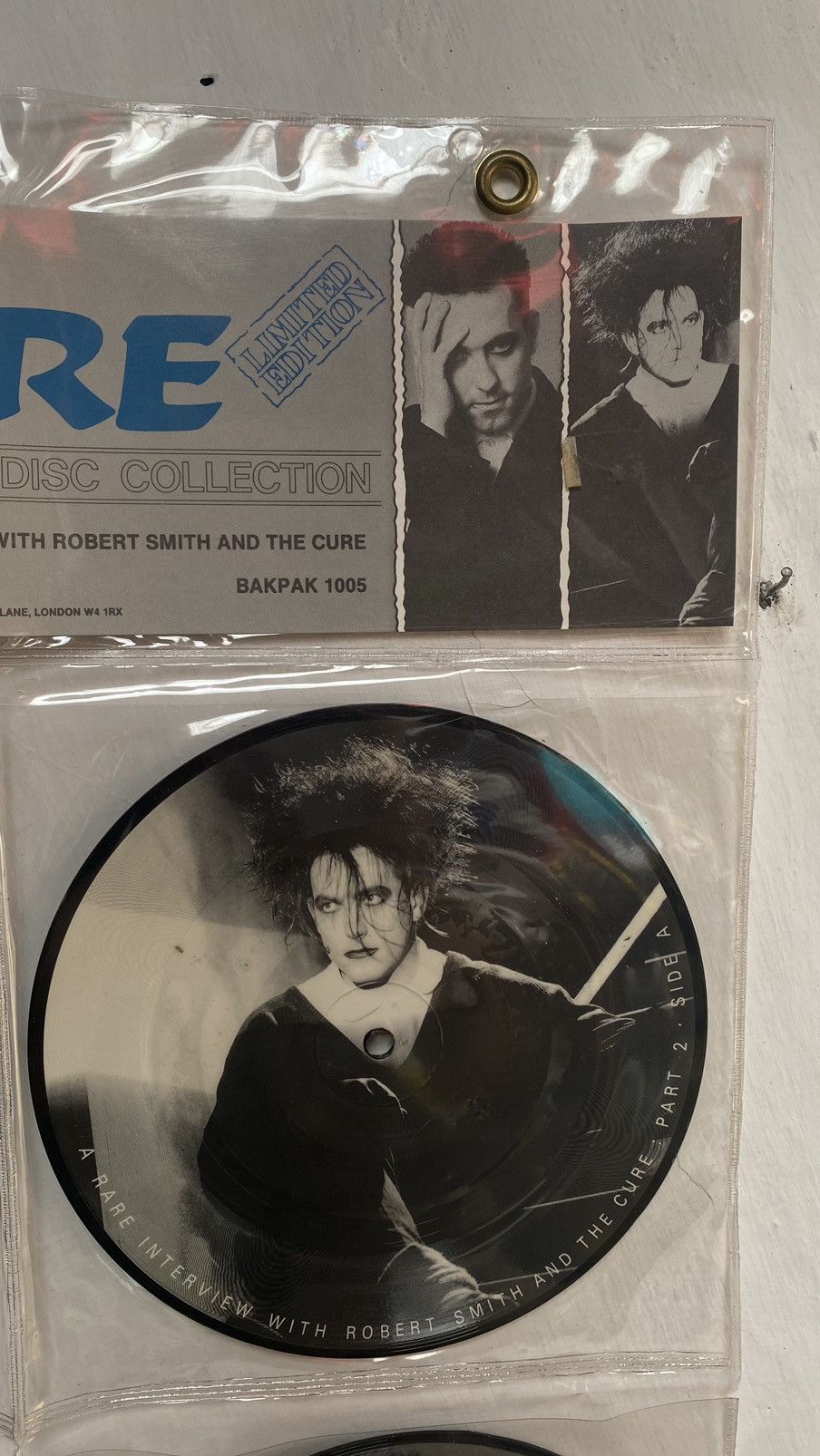 The Cure × Vintage Vintage The Cure Vinyl Interview Size ONE SIZE - 3 Thumbnail