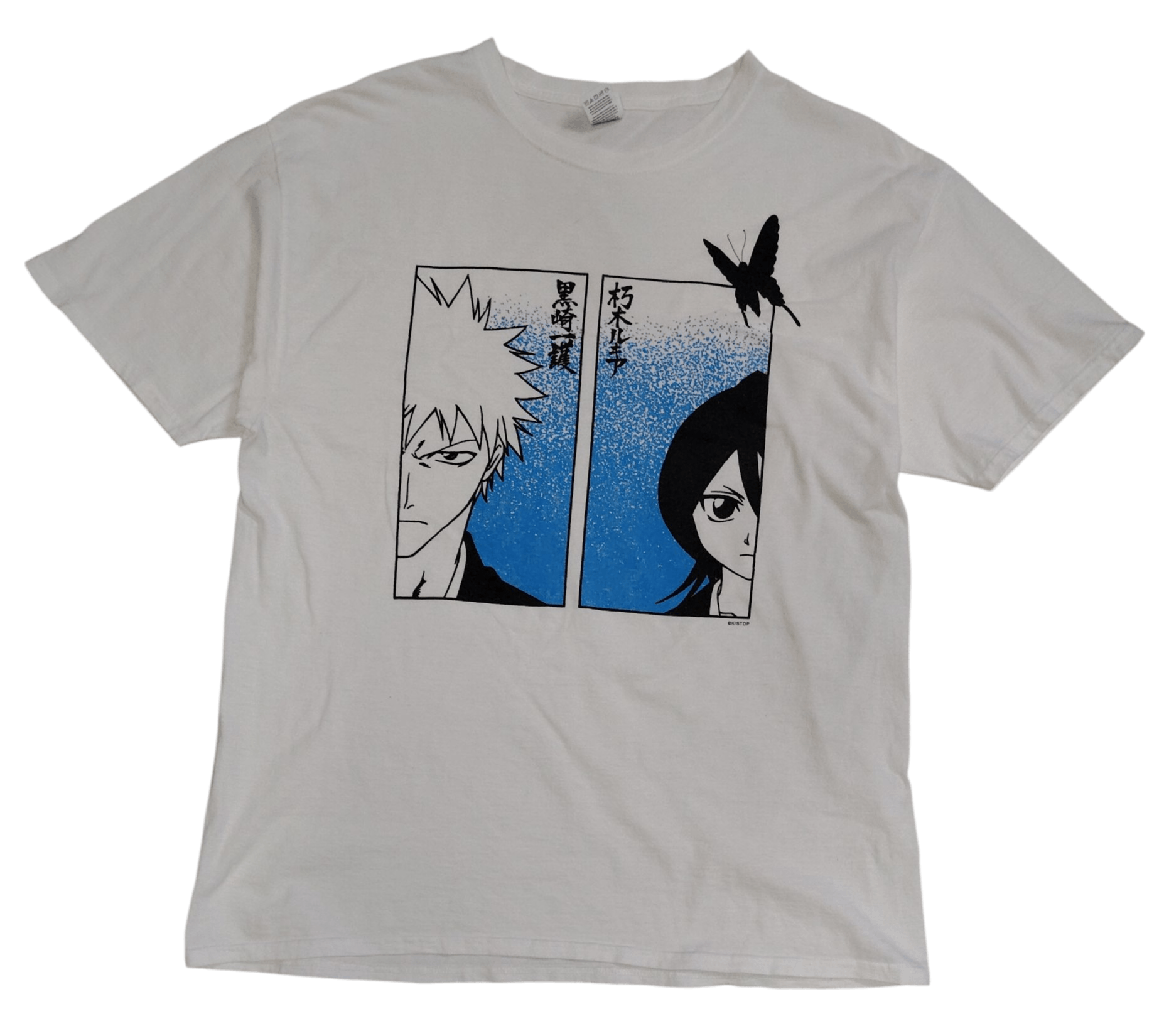 Anime Vintage ICHIGO x RUKIA BLEACH Japanese Animated T-Shirts Size US L / EU 52-54 / 3 - 1 Thumbnail