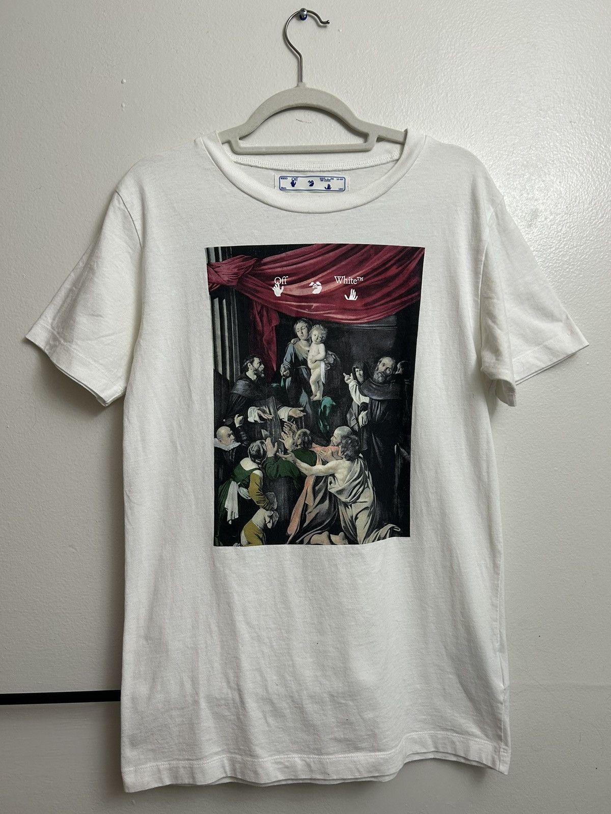 Image of Off White Off-White Caravaggio Tee (White), Men's (Size Small)