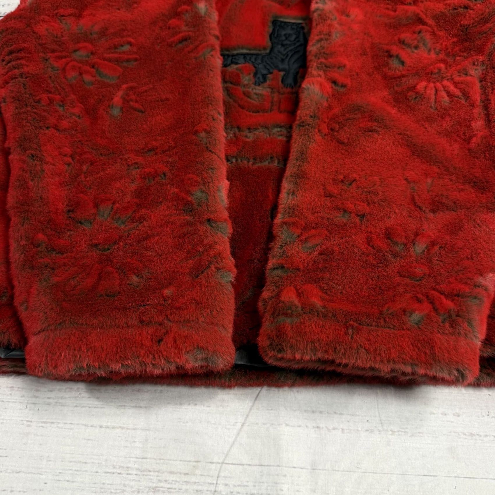 Vintage High Society by R.Engel Jacket Red Fleece Pullover Soft Plush Fuzzy Cozy Sz S Size S / US 4 / IT 40 - 6 Thumbnail