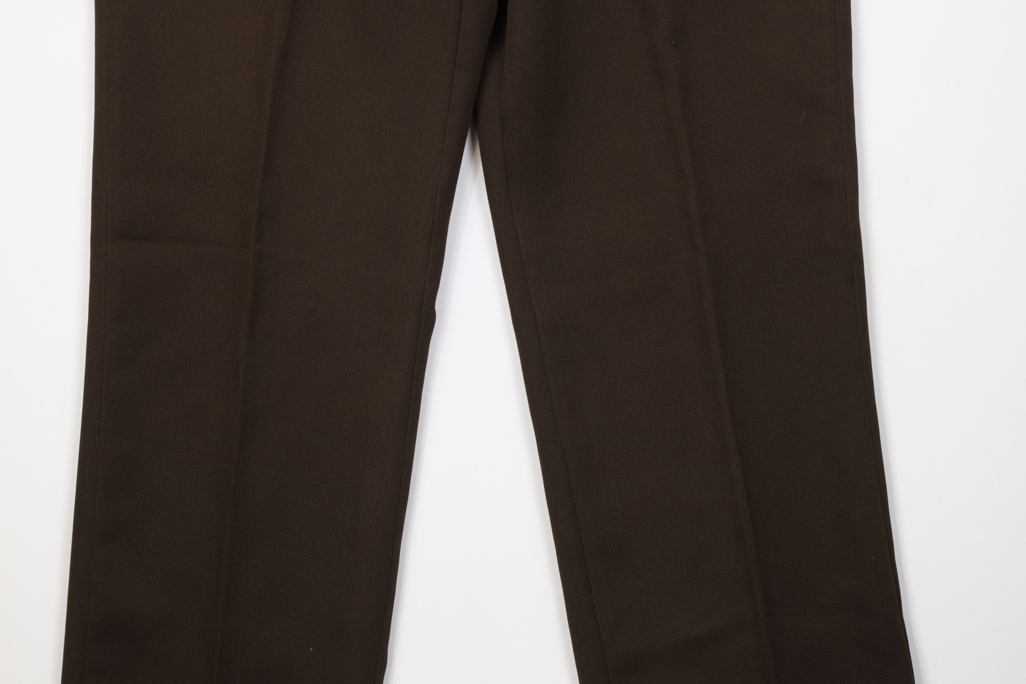 Vintage Vintage 70s Streetwear Knit Flared Chino Pants Brown USA Size US 32 / EU 48 - 3 Thumbnail