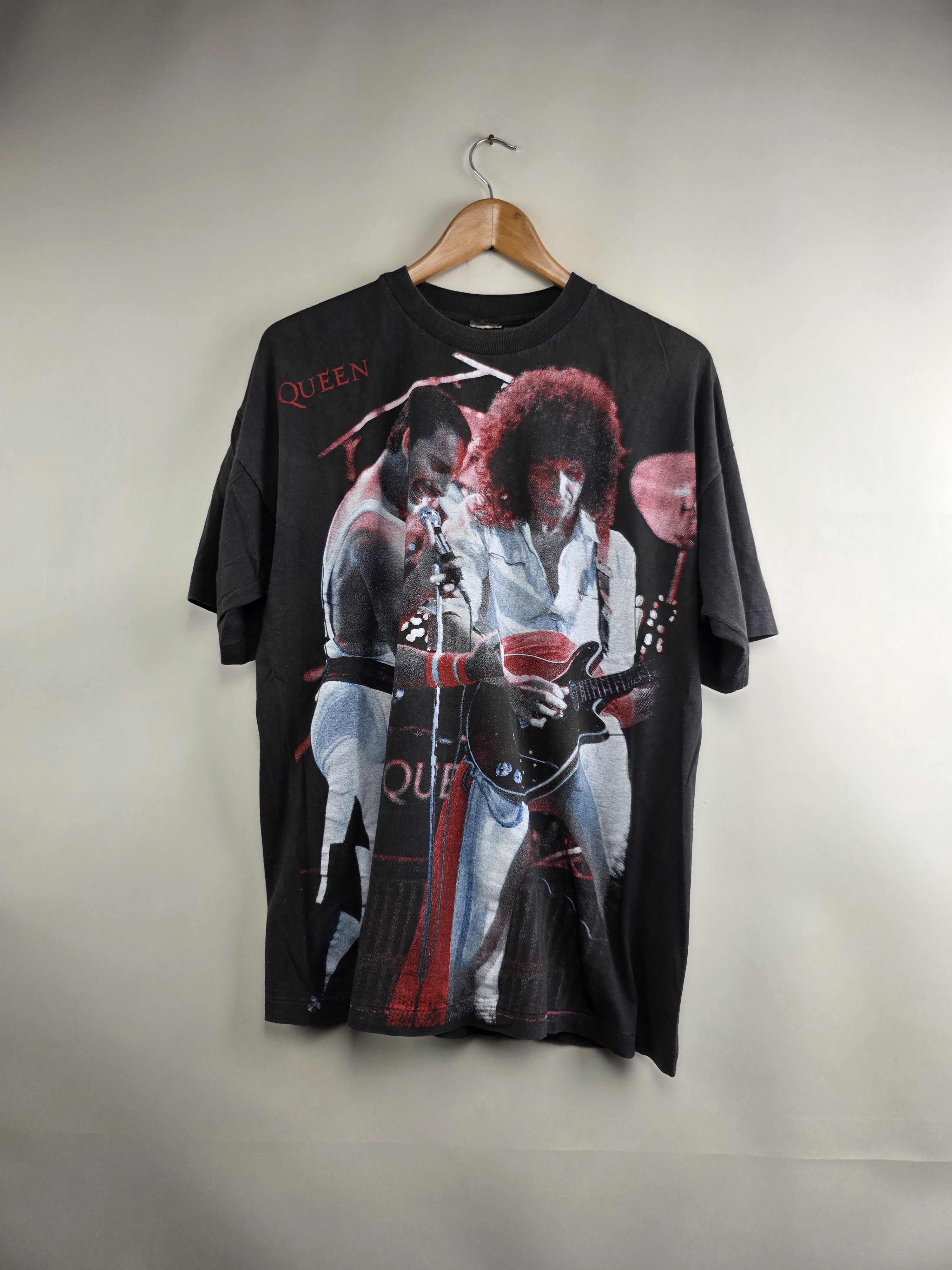 Band Tees × Vintage 90s Queen Freddie Mercury L 22" 27.5" Size US L / EU 52-54 / 3 - 7 Thumbnail