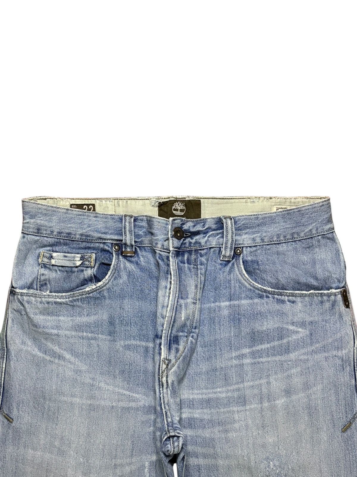 Timberland Vintage Timberland Selvedge Faded Wash Ripped Baggy Jeans Size US 32 / EU 48 - 5 Thumbnail