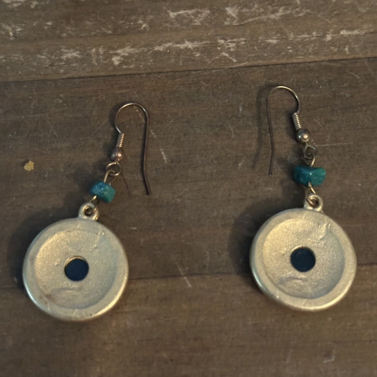 Other Enamel cabochon stone medallion dangle earrings Size ONE SIZE - 4 Thumbnail