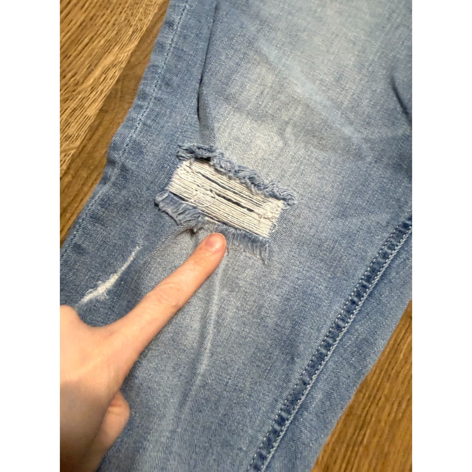 Vintage VINTAGE BKE Jeans Women's 31 Parker Universal Fit High Rise Ankle Skinny Ripped Denim Blue 5-Pocket Womens Jeans Managable? Size 24" / US 00 / IT 34 - 4 Thumbnail
