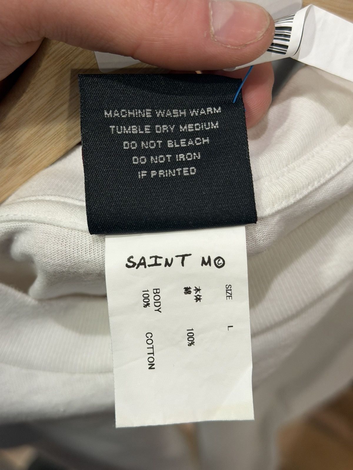 Saint Michael Saint Michael Tee - White Size US L / EU 52-54 / 3 - 4 Thumbnail