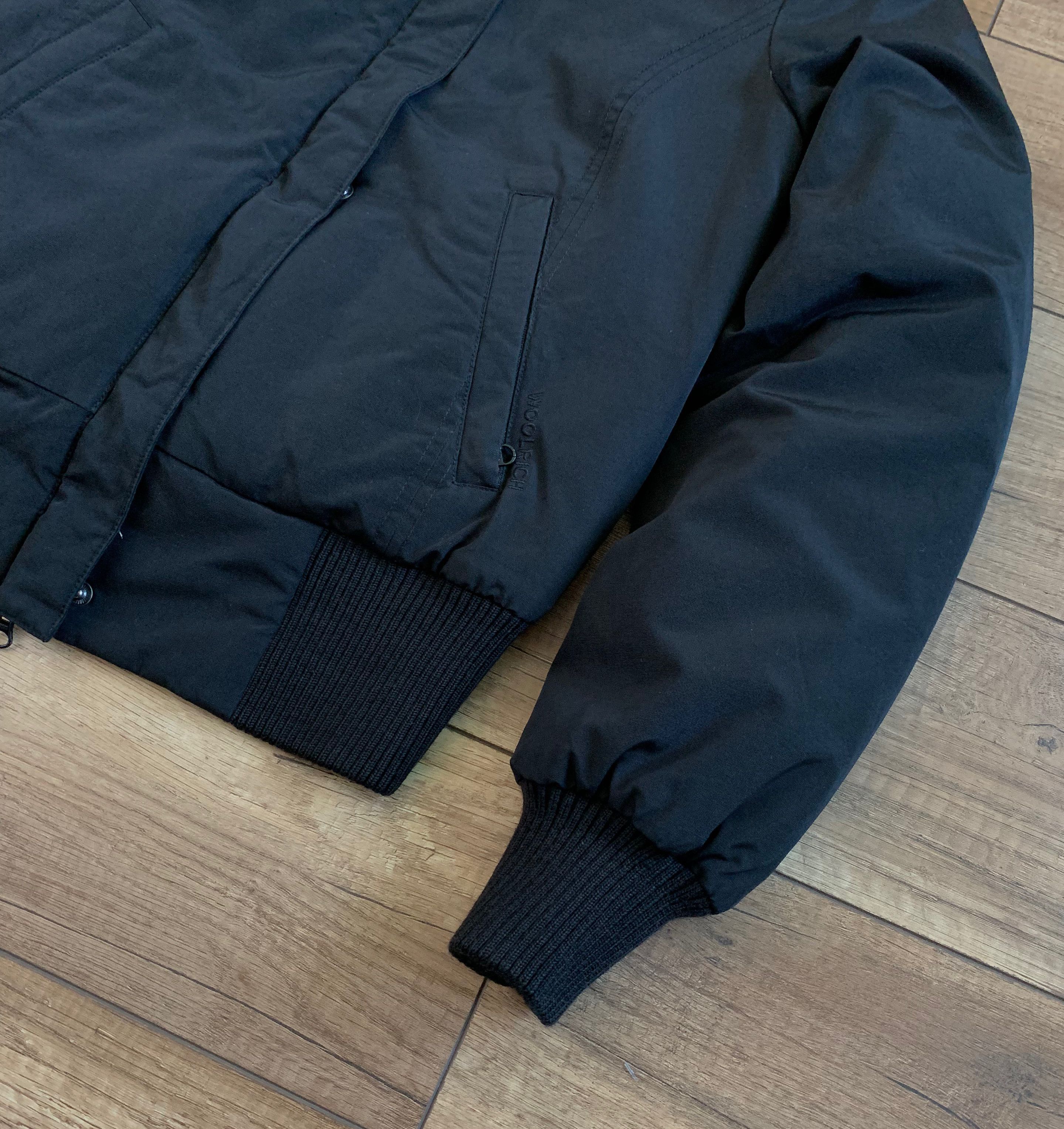Woolrich Woolen Mills Woolrich Black Down Hooded Bomber Jacket Size S / US 4 / IT 40 - 4 Thumbnail