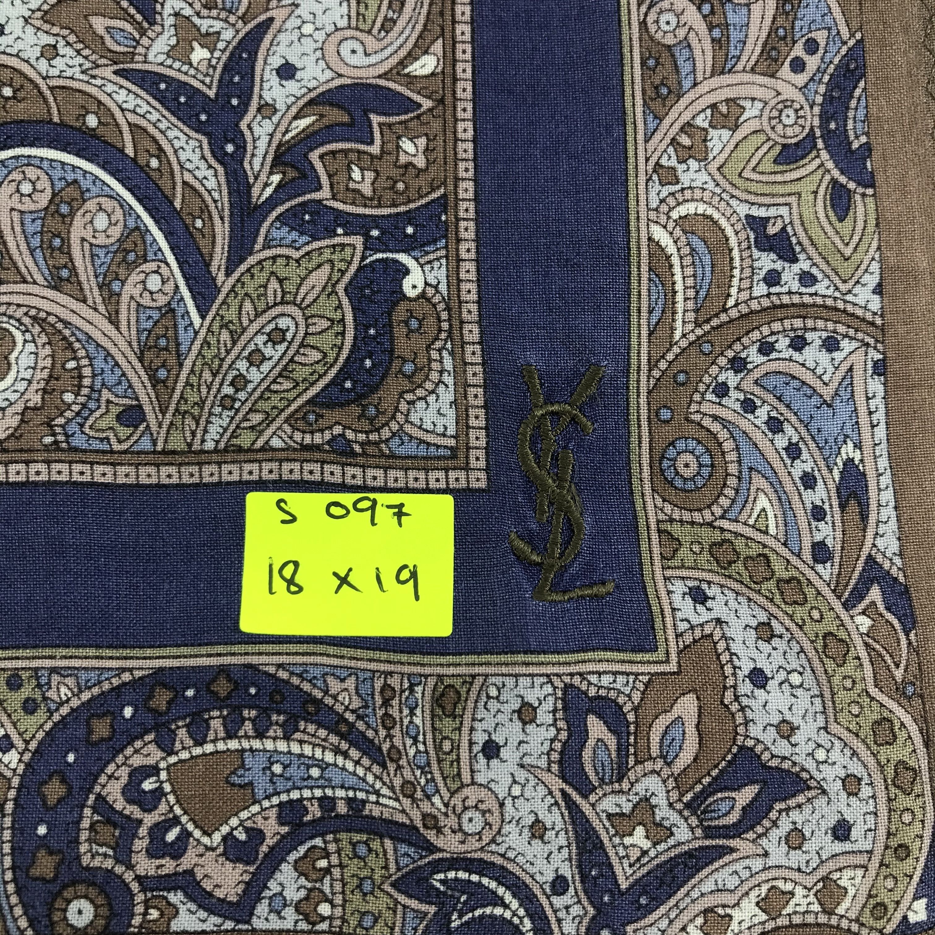 Vintage × Yves Saint Laurent Yves Saint Laurent Bandana / Handkerchief /Neckerchief -S097 Size ONE SIZE - 5 Thumbnail