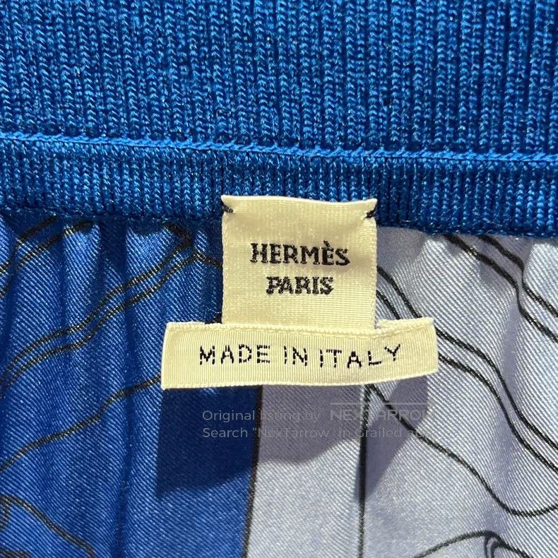 Hermes Hermes SS22 Printed Twill Casual Long Skirt Size 42" / US 20 - 4 Thumbnail