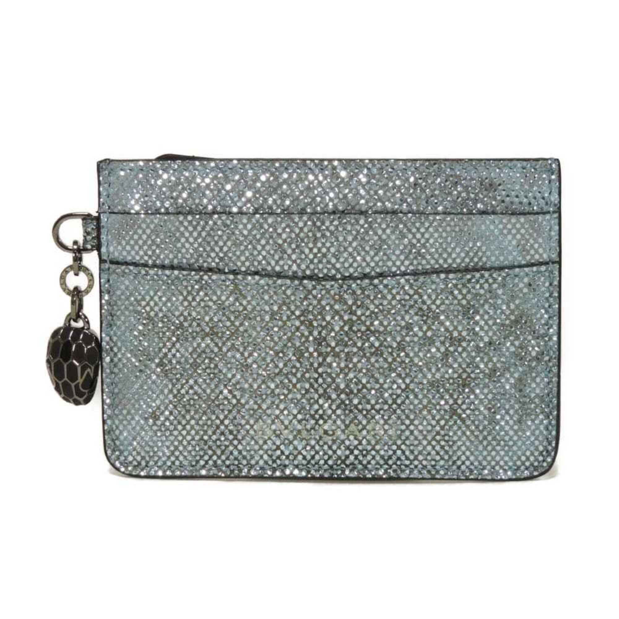 Bvlgari BVLGARI Serpenti Forever Card Case, Snakehead RFID, Unused, Metallic Karung Blue, 291613, Men's/Women's Size ONE SIZE - 1 Thumbnail