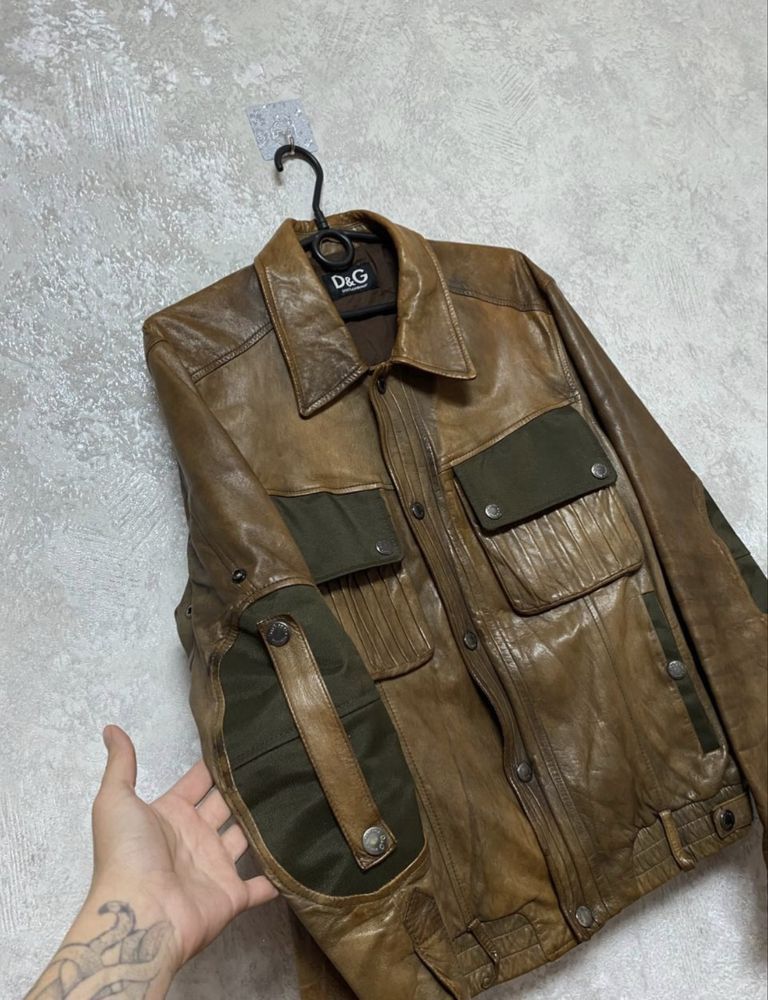 Dolce & Gabbana Dolce Gabbana Leather Jacket Size US L / EU 52-54 / 3 - 2 Thumbnail