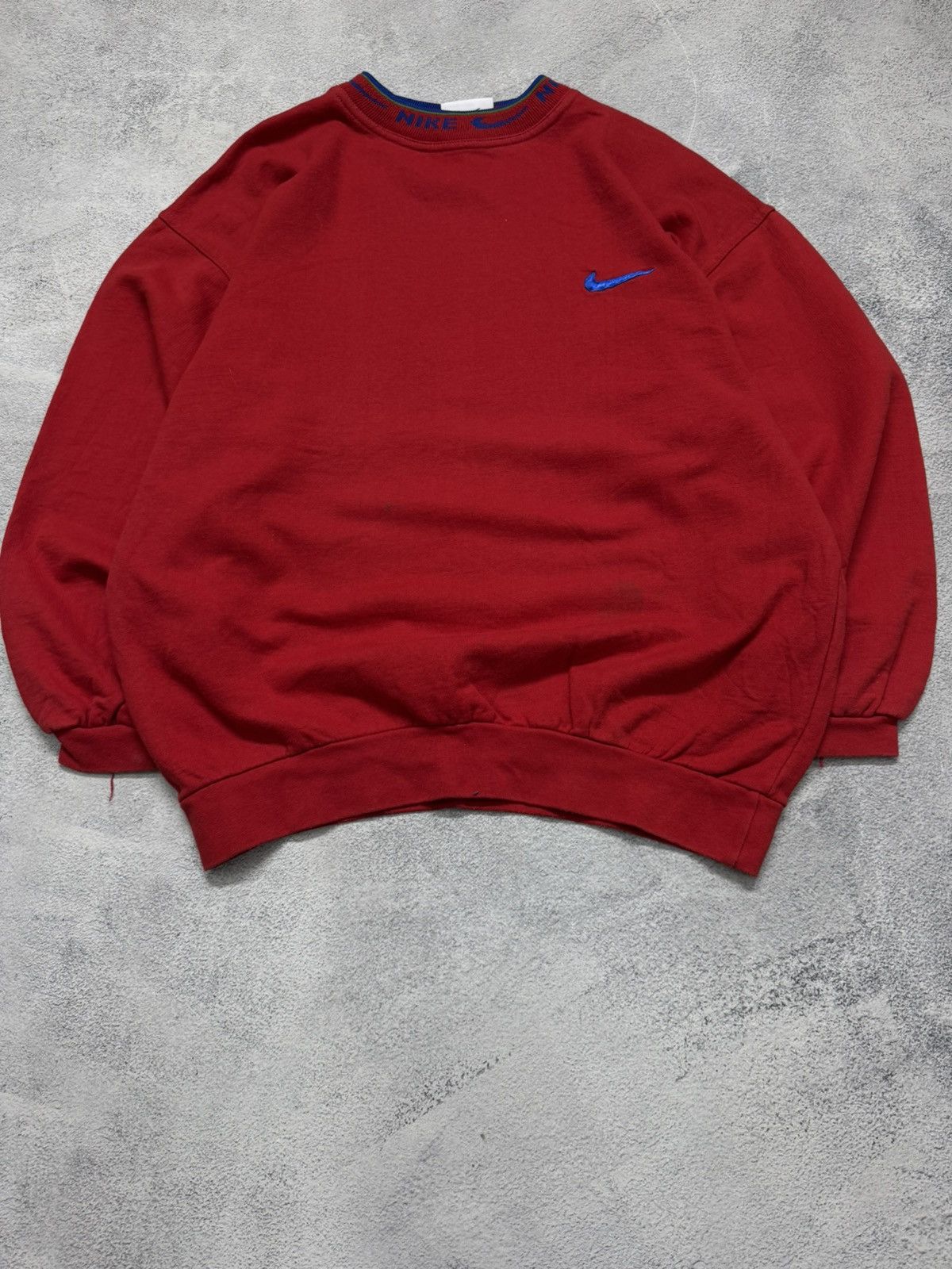 Nike Vintage Y2K Nike Mini Swoosh Sweatshirt 00’s Size XL / US 12-14 / IT 48-50 - 7 Thumbnail