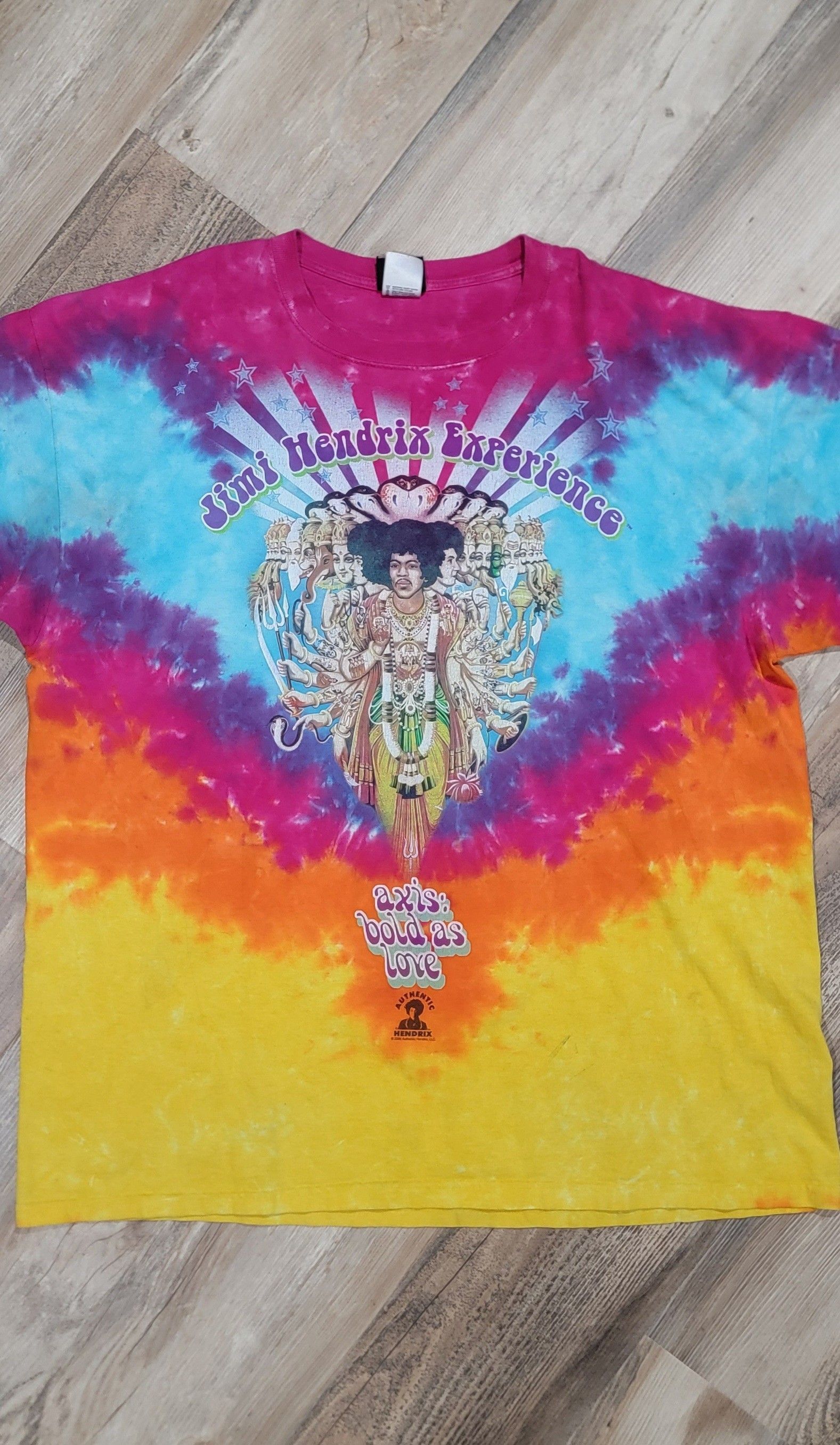 Liquid Blue Jimi Hendrix Liquid Blue Bold as Love Tye Dye Shirt XX-Large Size US XXL / EU 58 / 5 - 1 Thumbnail