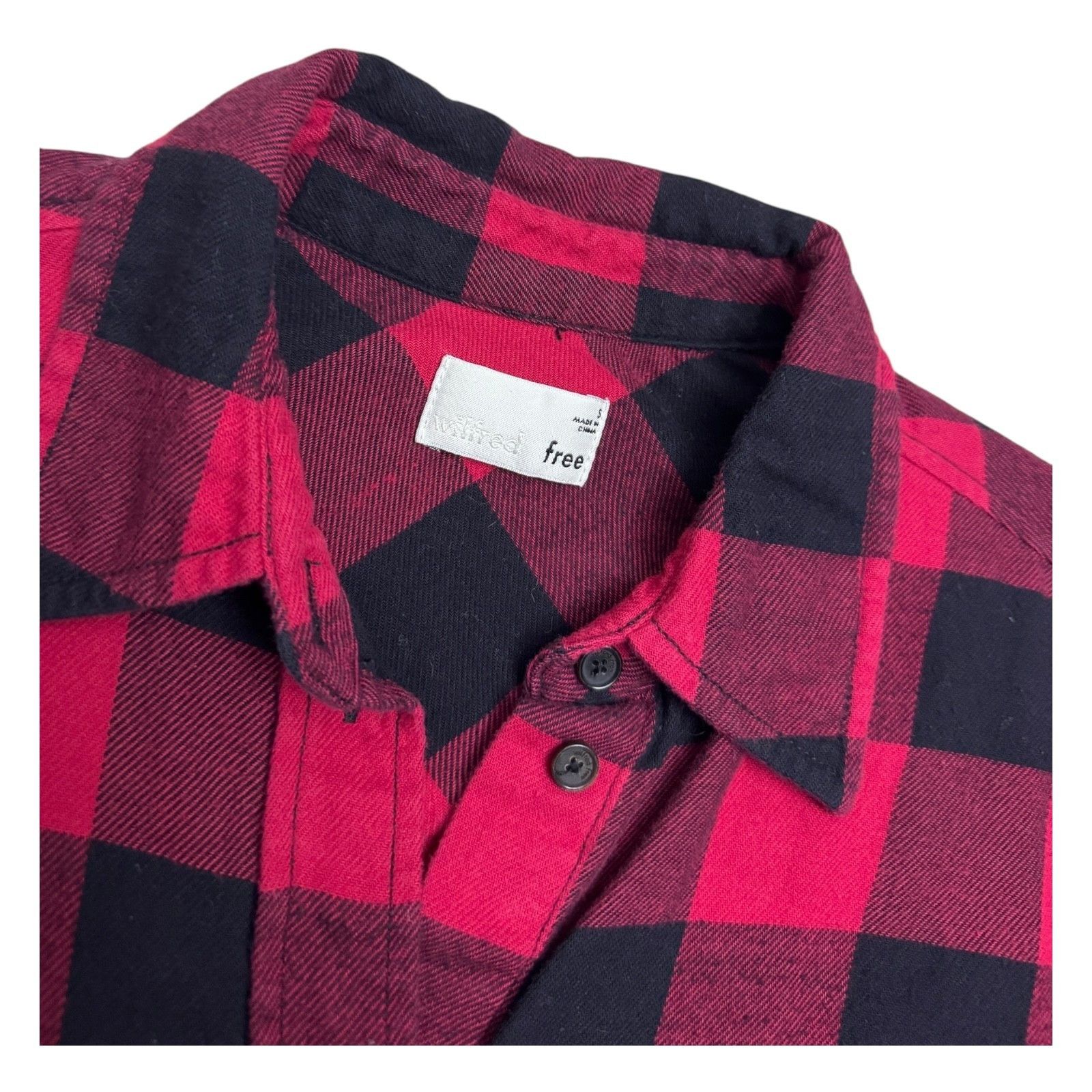 Aritzia WILFRED Aritzia Plaid Casual Long Sleeve Shirt Small Size S / US 4 / IT 40 - 3 Thumbnail